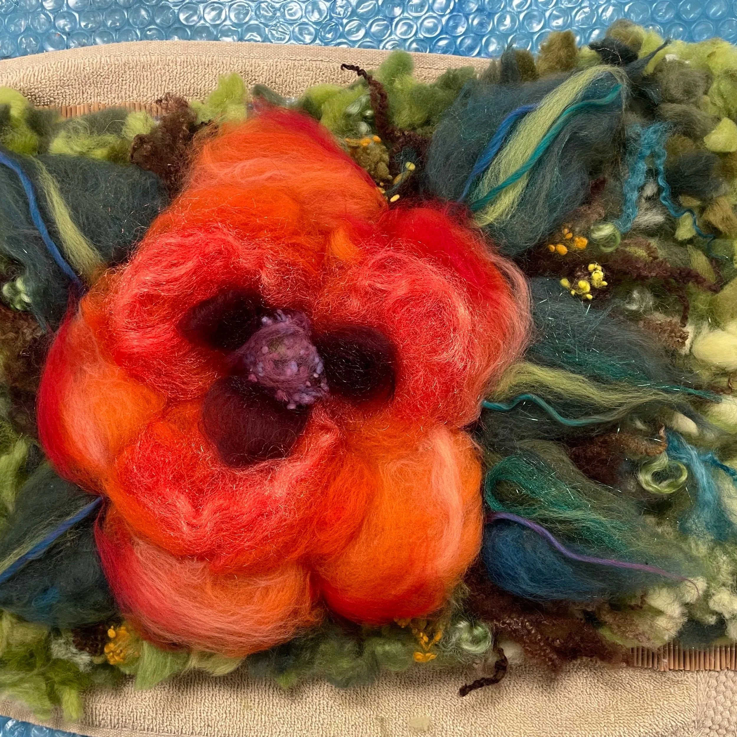 Paint with Wool: Create a Stunning Felted Flower with Margaret