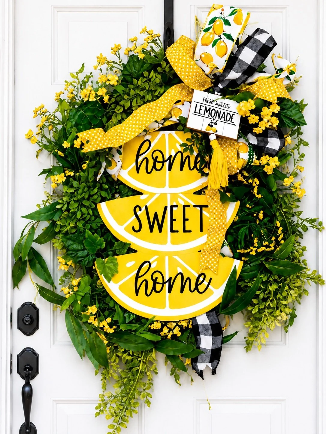 Home Sweet Home Lemon Wreath