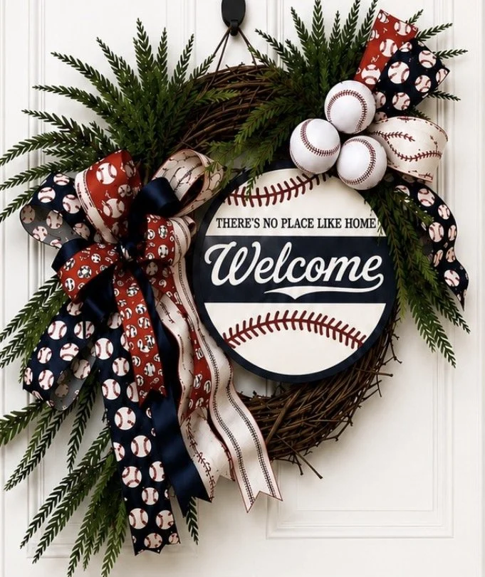Baseball Wreath