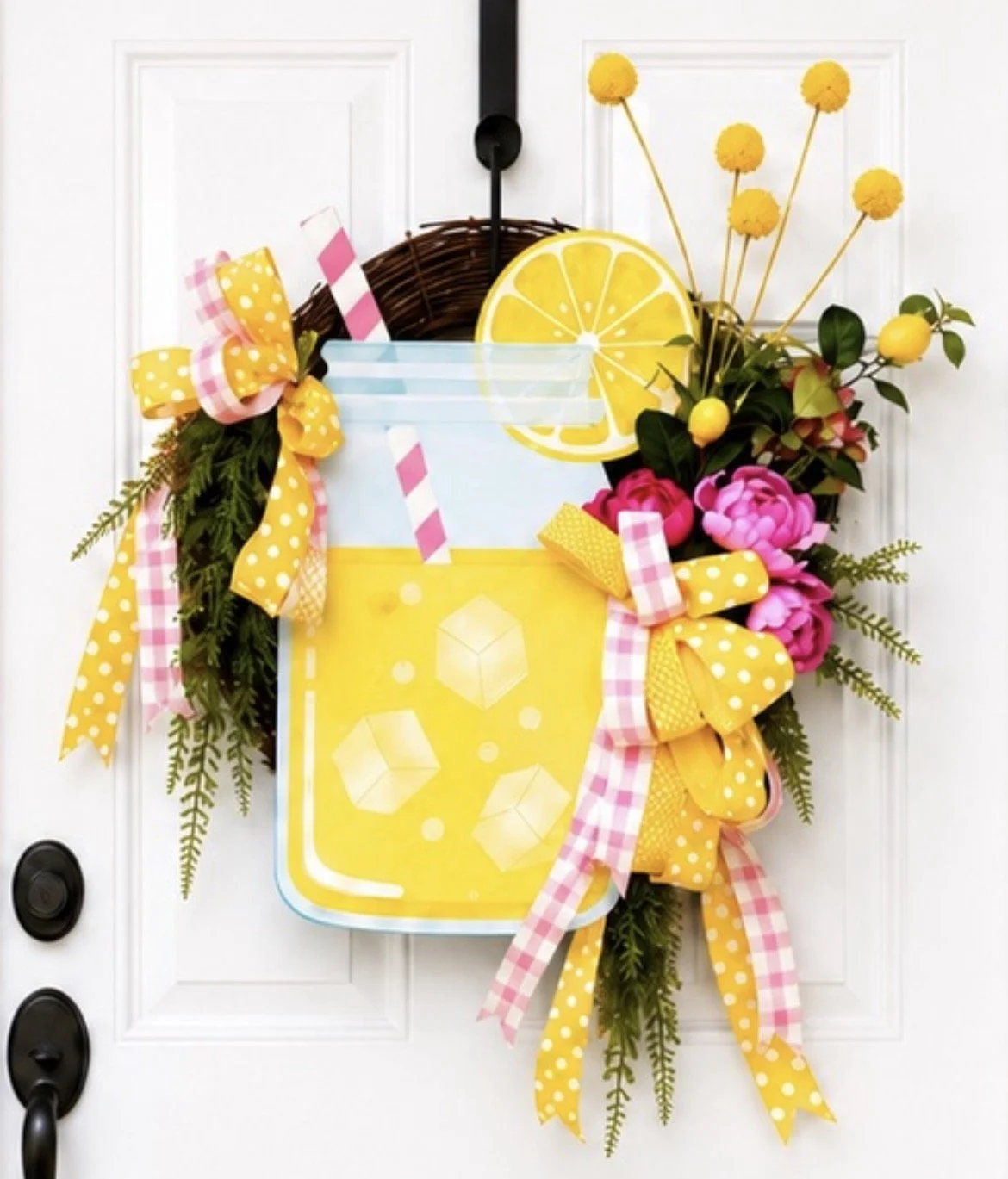 Yellow & Pink Lemonade Wreath
