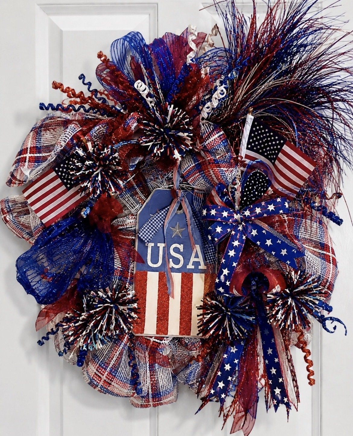 USA Sparkly Wreath