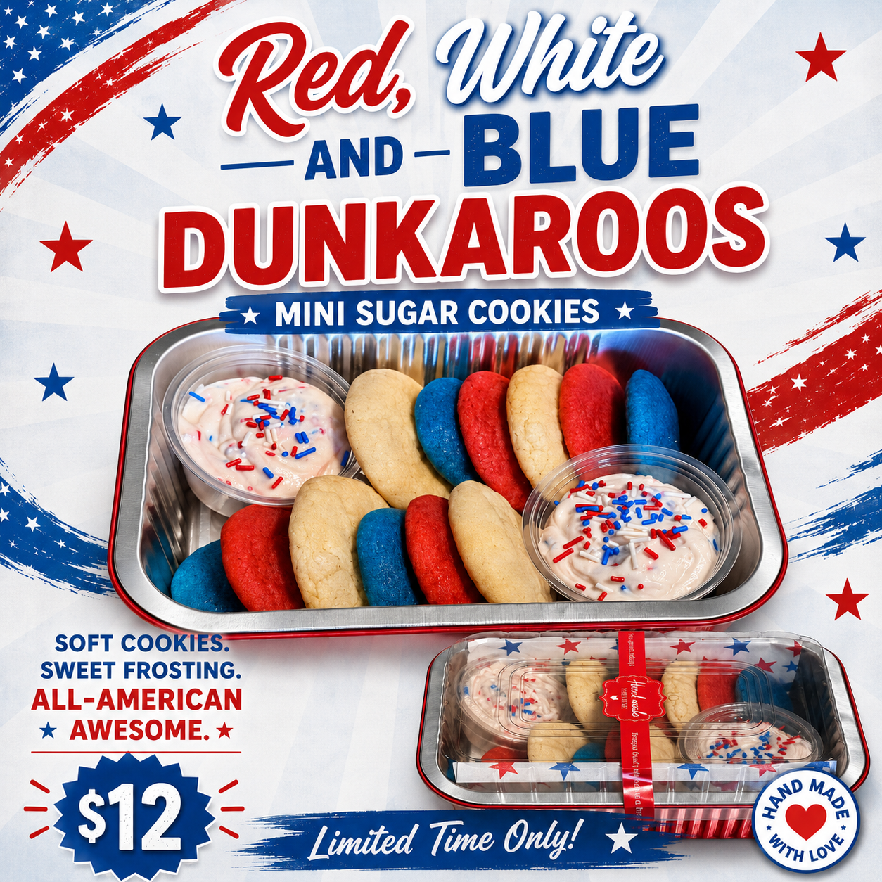 Red, White & Blue Dunkaroos