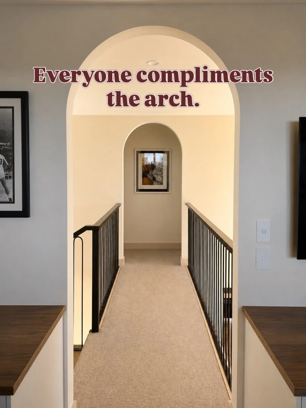 Happy Thursday ✨

Everyone compliments the arch. They&rsquo;re all the rage right now. 

Almost nobody compliments the framing.

But without one, you don&rsquo;t get the other. 

Because when you choose to skip architraves, there&rsquo;s nowhere to h