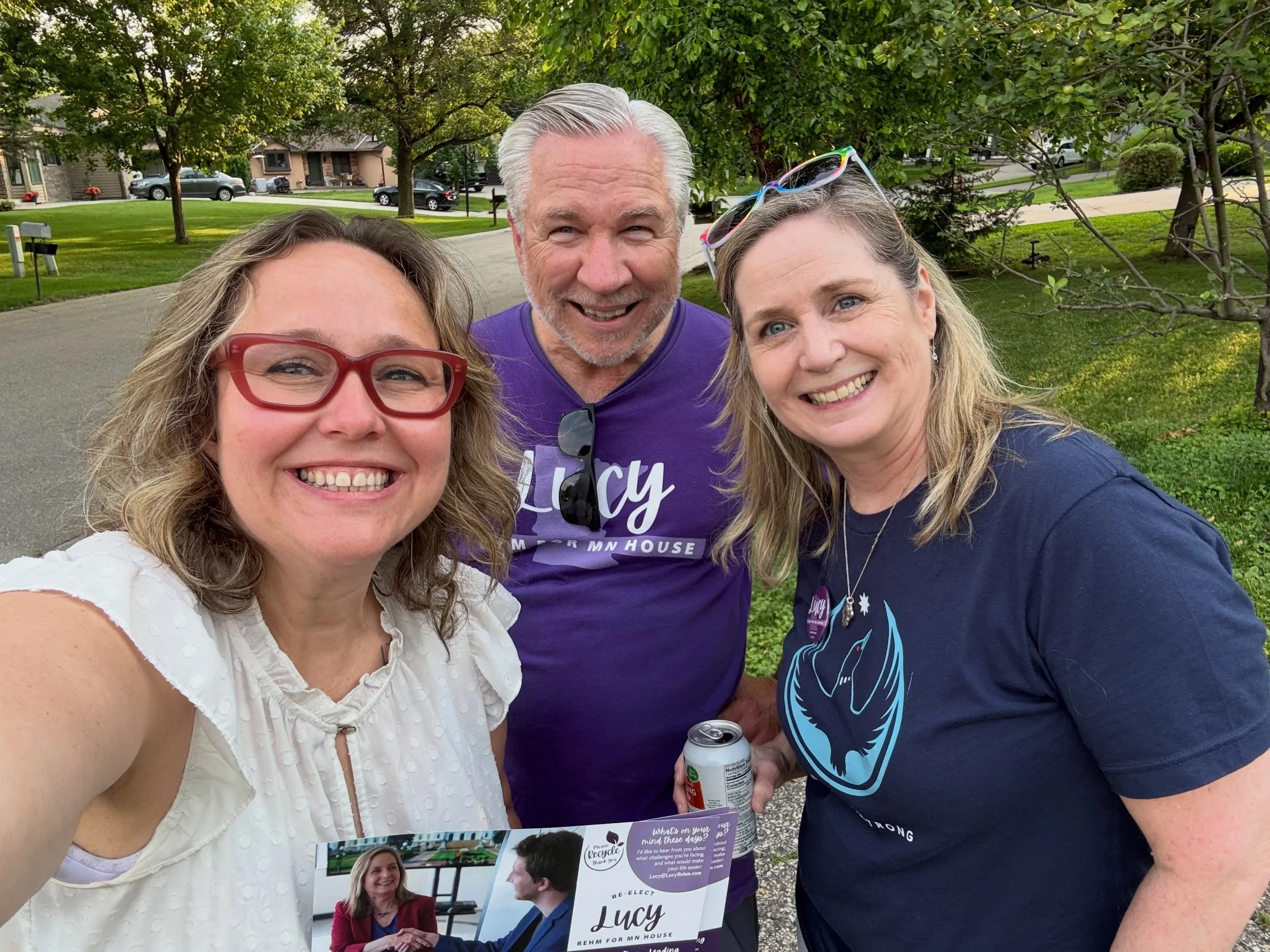 Talking to Chanhassen voters about my friend and #mnleg colleague Lucy Rehm is 🔥🔥🔥