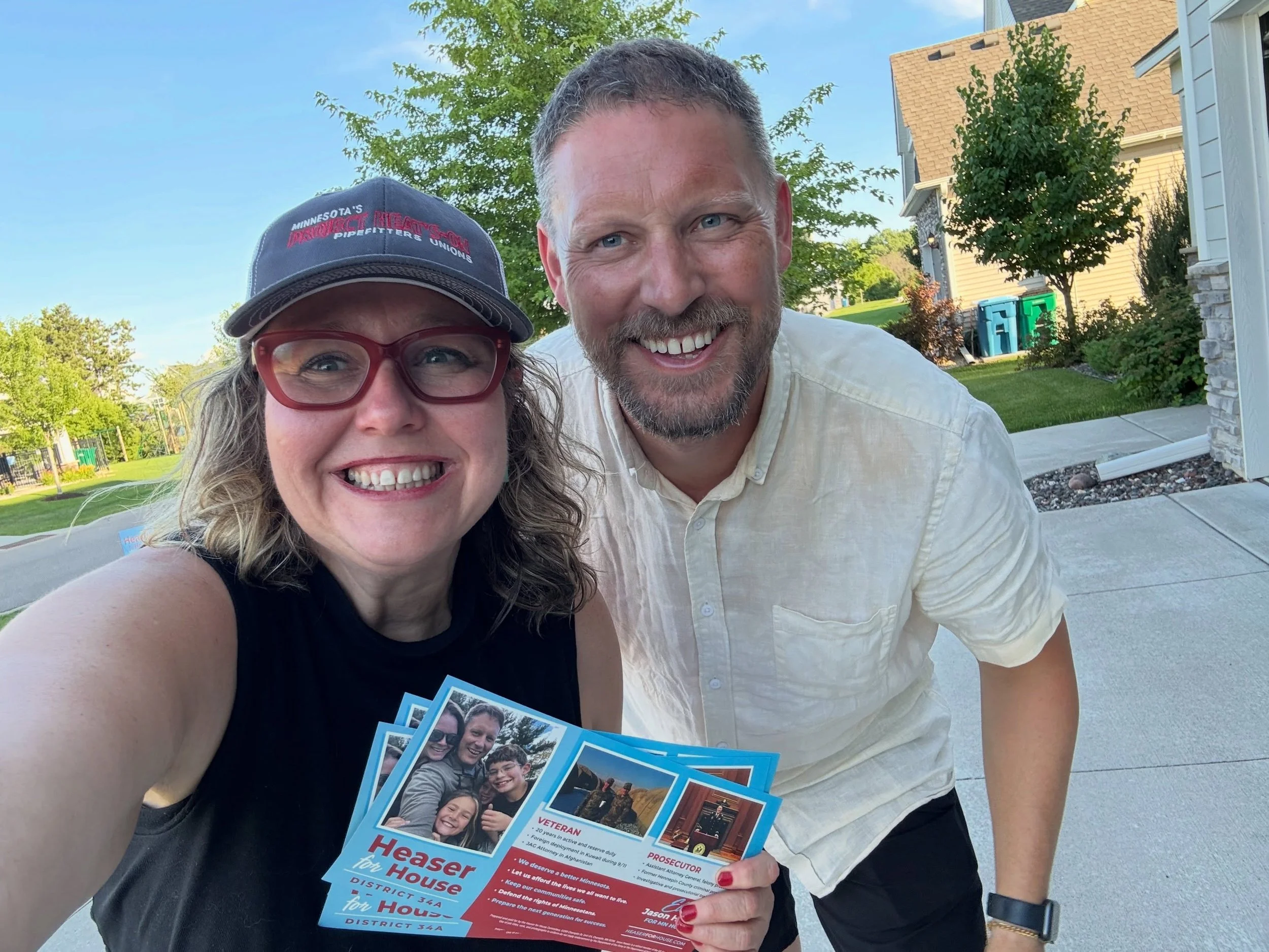 Team work makes the dream work &mdash; and wins elections &mdash; in the #mnleg House DFL campaign!  Had a great time teaming up with Jason Heaser in Dayton, Mike Howard in Richfield and Lucy Rehm in Chanhassen to talk to voters on the doors and in t
