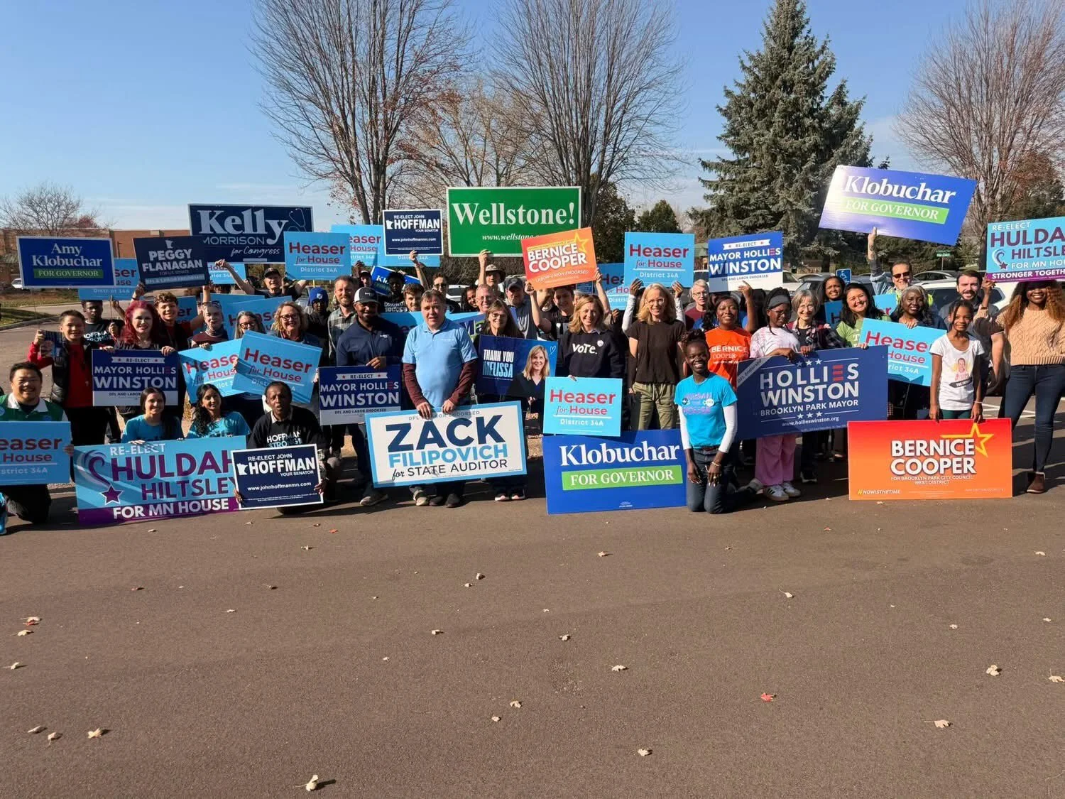 Gorgeous Saturday on the doors turning out the vote at our 4th buddy district knock for Jason Heaser! Turning out the vote for Jason and John DFLers up and down the ballot!