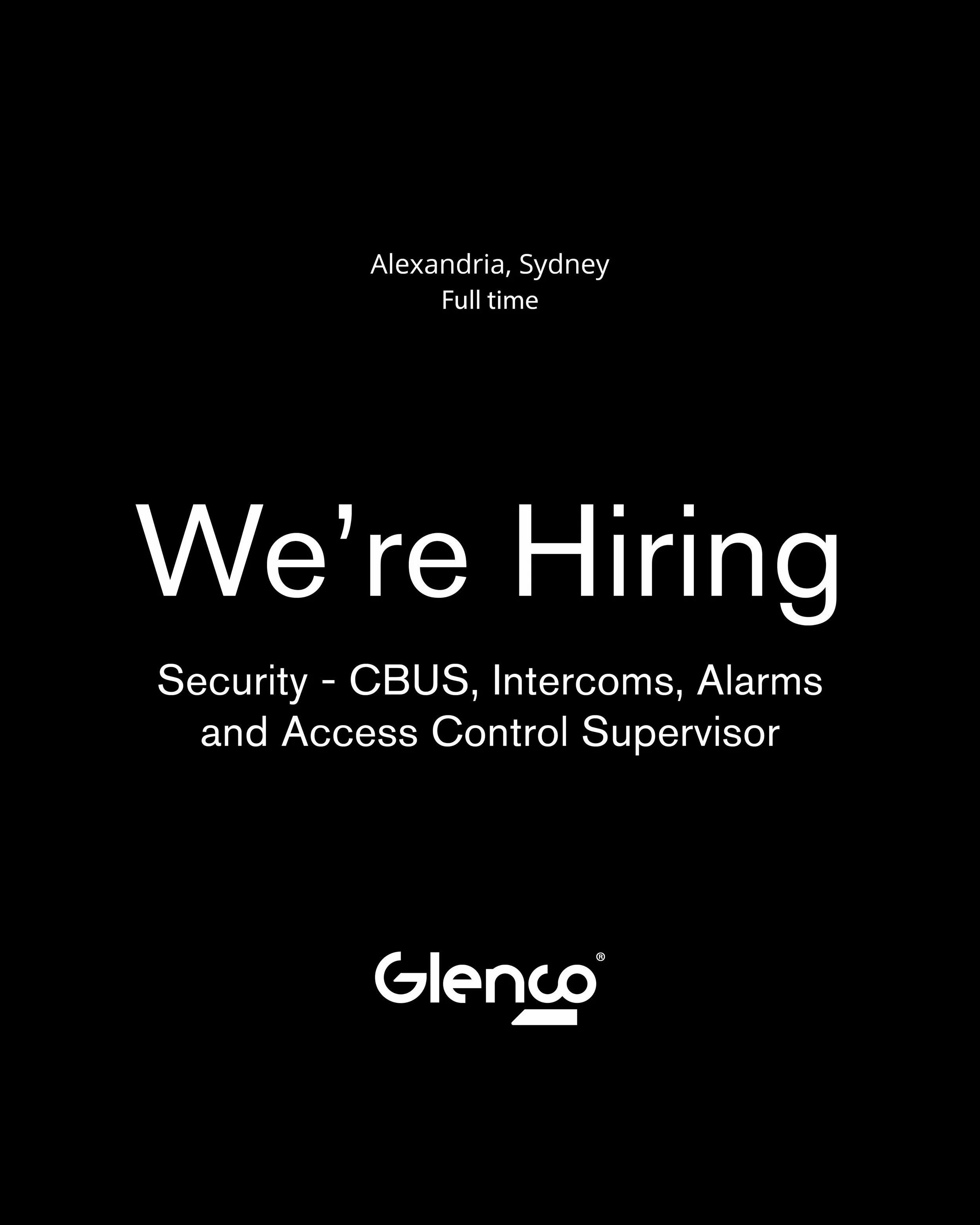 We&rsquo;re hiring!&nbsp;🚨
If you know your CBUS, intercoms, alarms and access control and you&rsquo;re just as comfortable in front of a client as you are onsite, this one&rsquo;s for you.
&nbsp;
Full job description on SEEK link in bio.