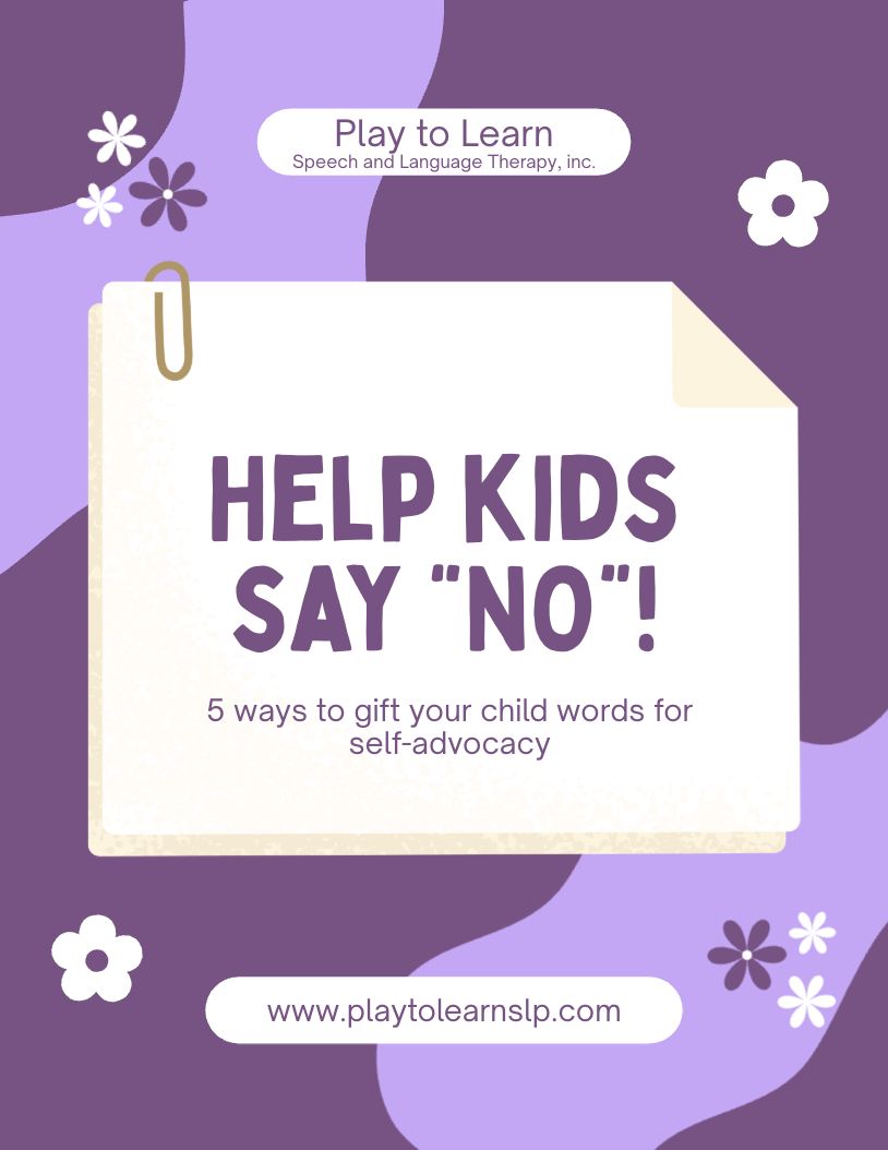 Help Kids Say "NO"!