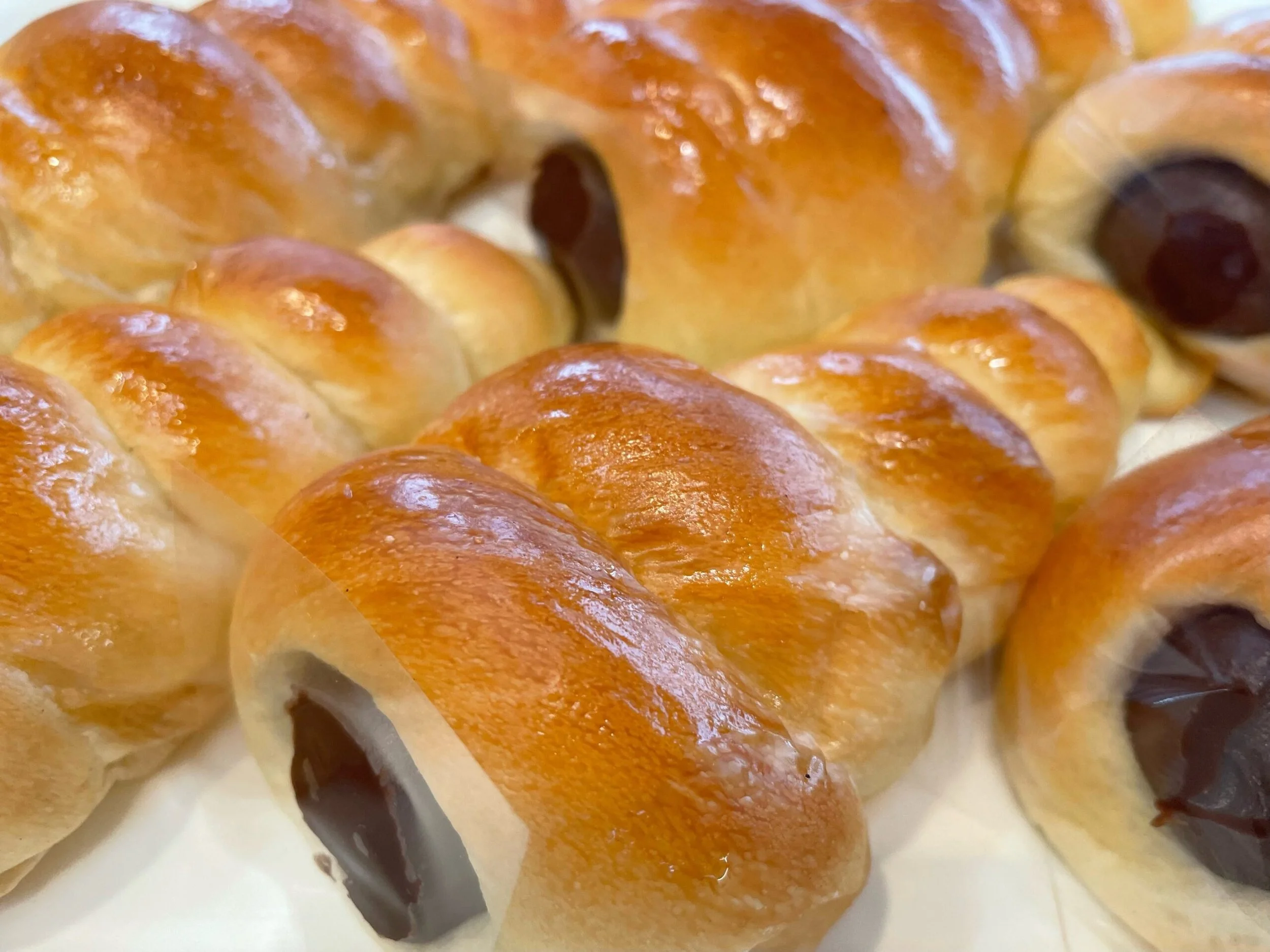 チョコクリームが中に入った渦巻状のパン「チョココロネ」