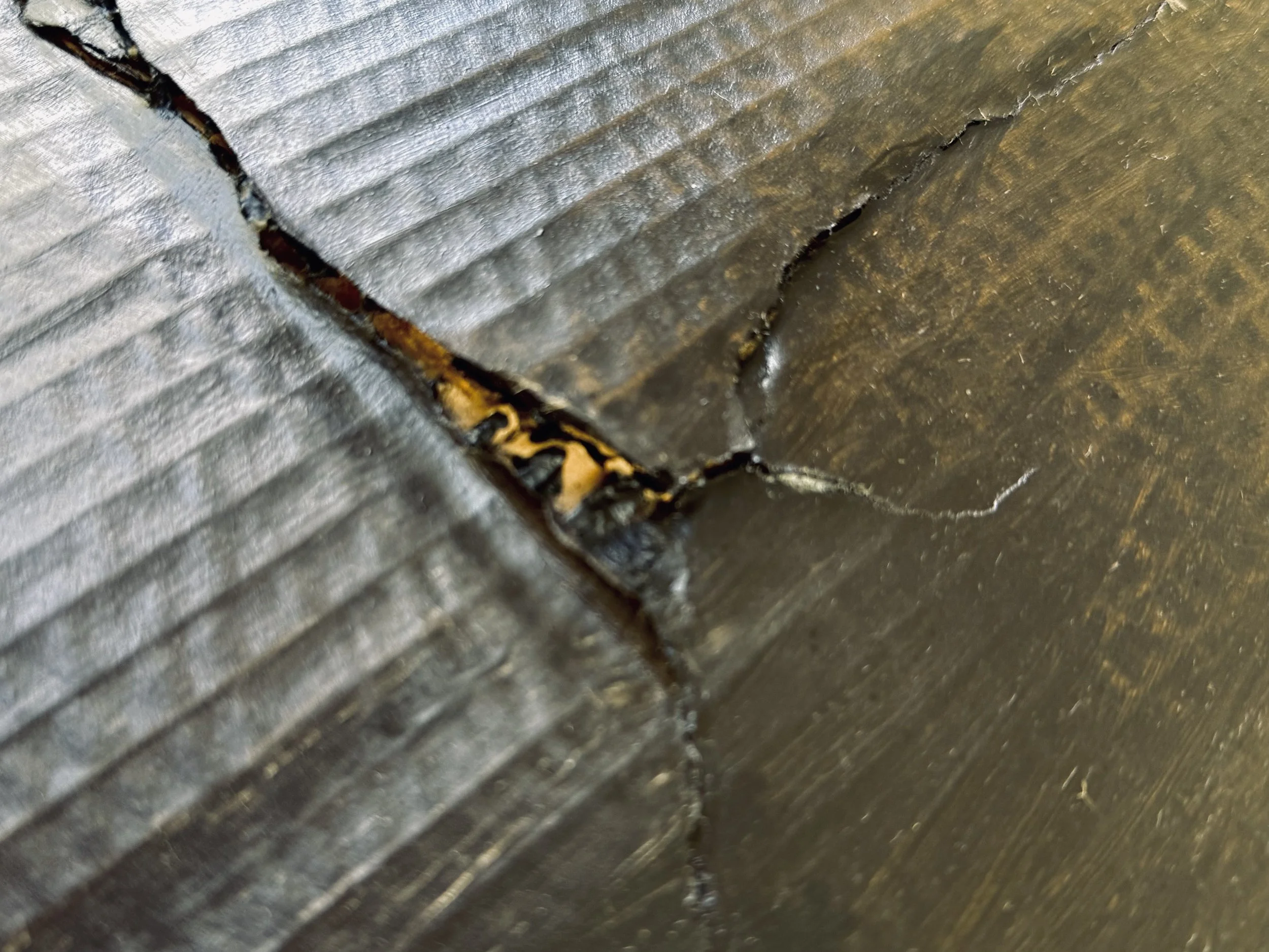 Detail of surface layer disruptions from Pressure by Michelle Gow.