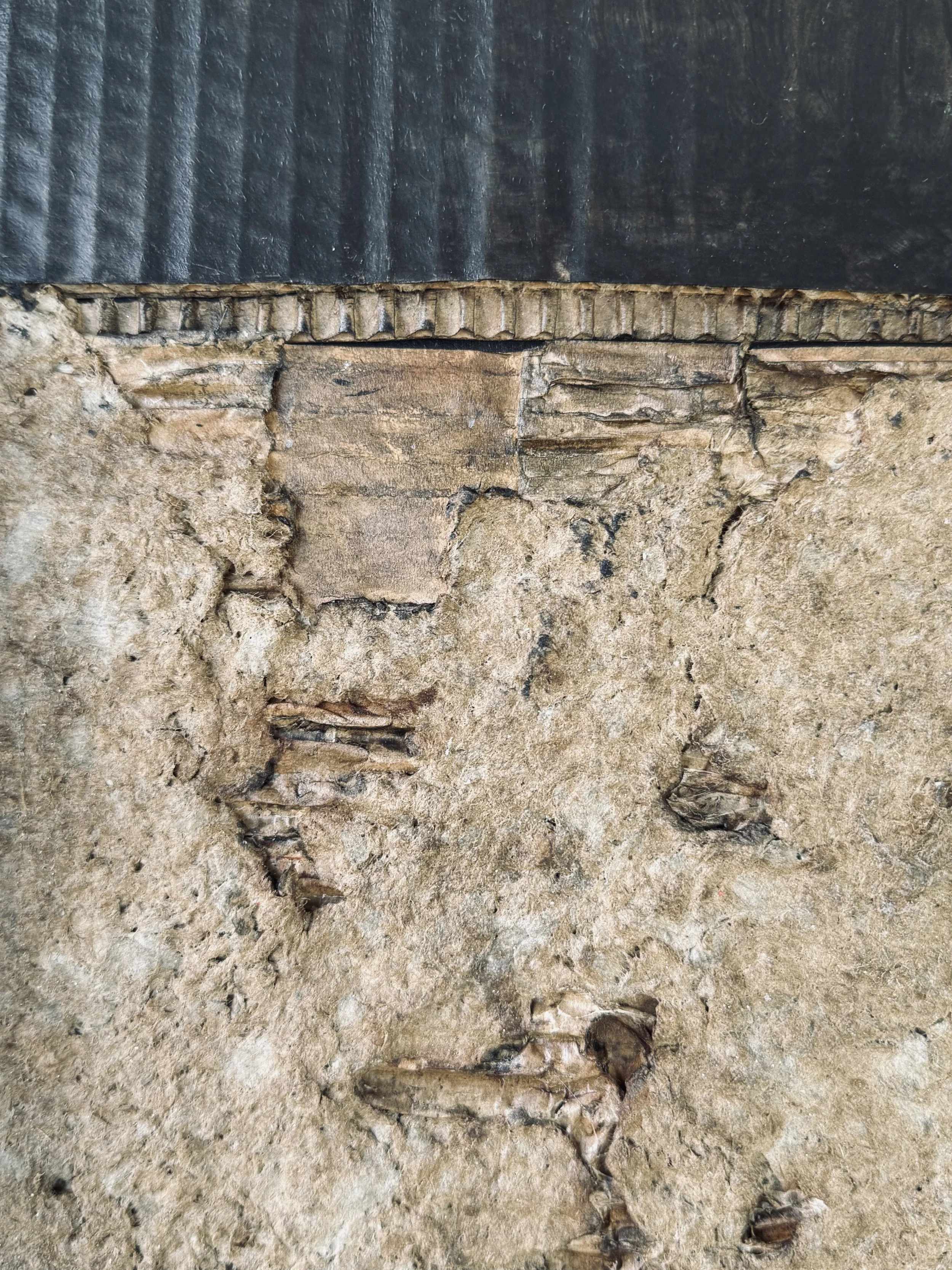 Detail of surface layer disruptions from Pressure by Michelle Gow.