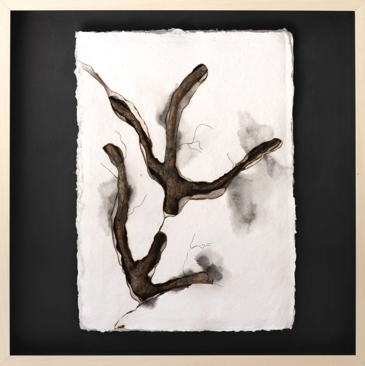 Detail of wire armature and surface textures from Undercurrent by Michelle Gow.