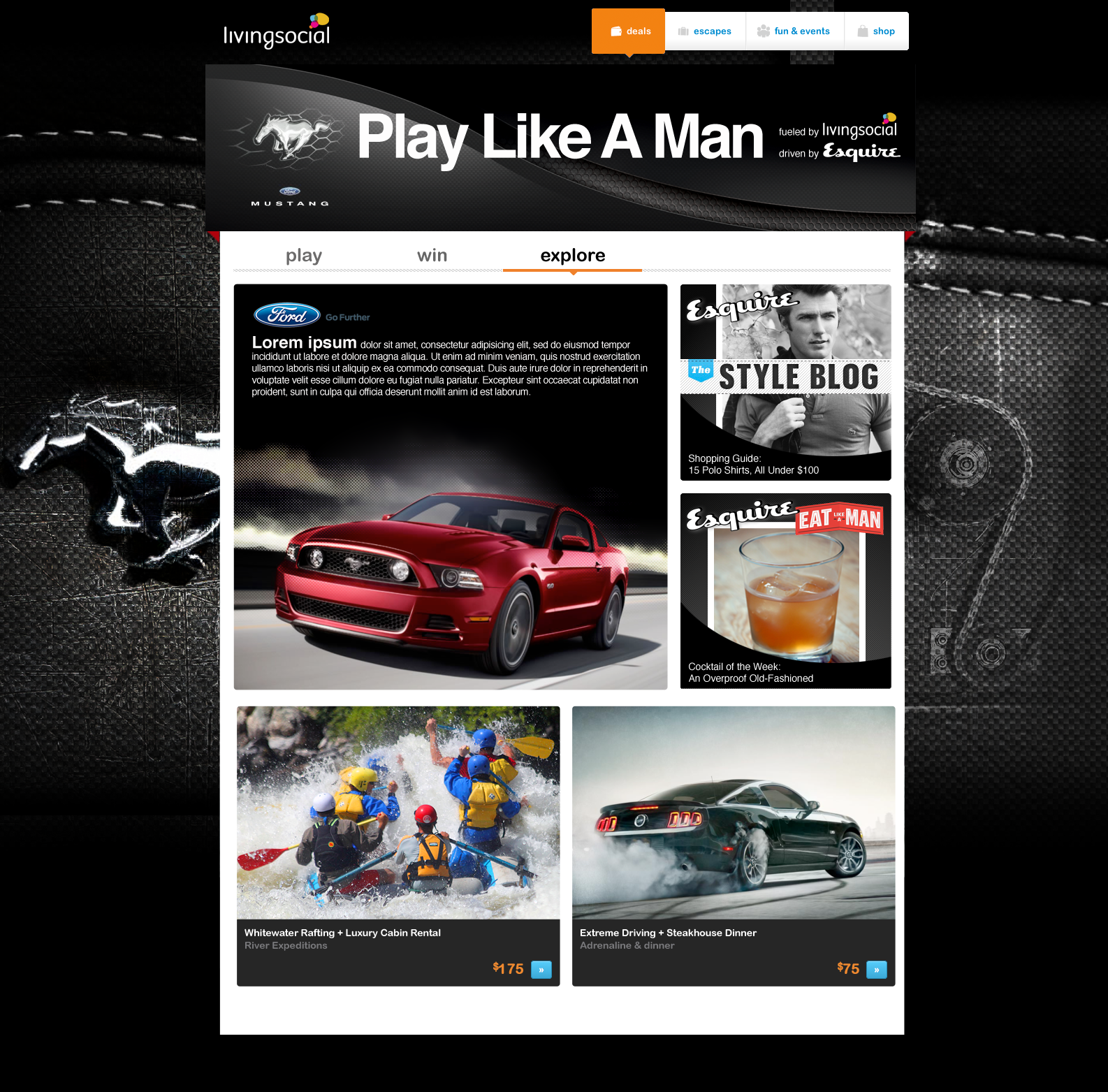 PRE-SALE/CONCEPT WORK FOR LIVINGSOCIAL