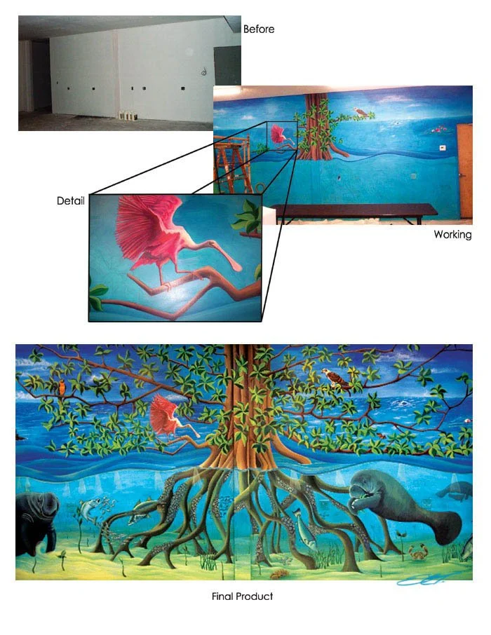 Manatee mural
