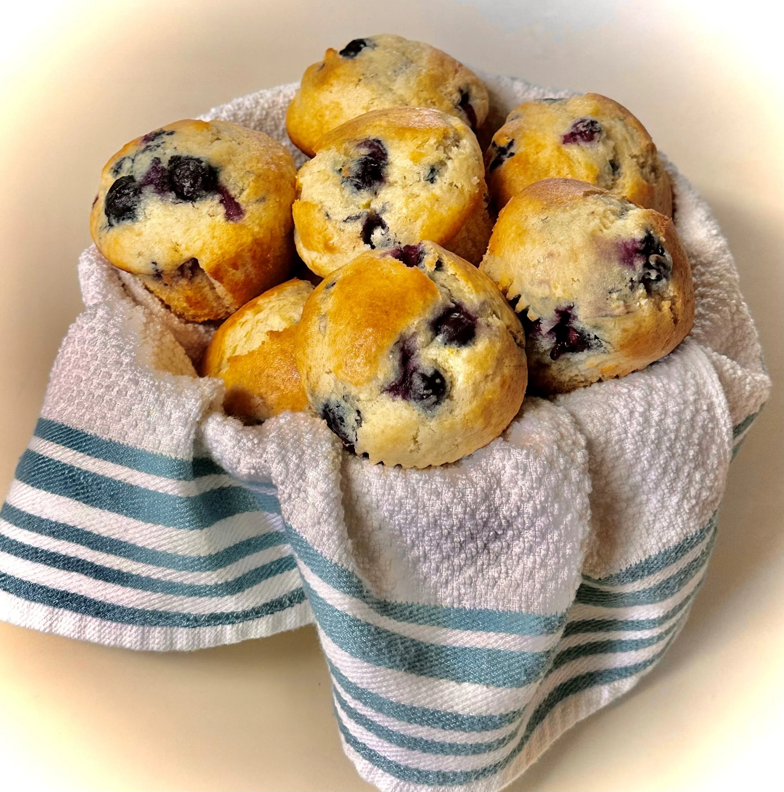 Blueberry Shine Scratch Muffins