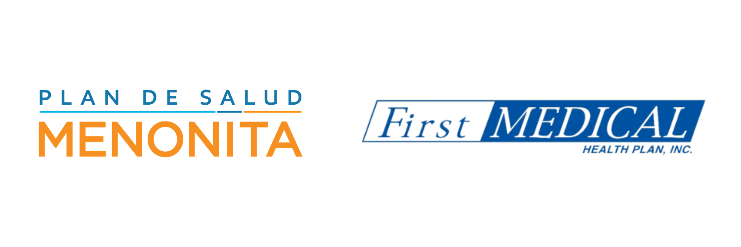 Logo of the health insurance plan Menonita First Medical with text 'Plan de Salud Menonita' and 'First Medical'.