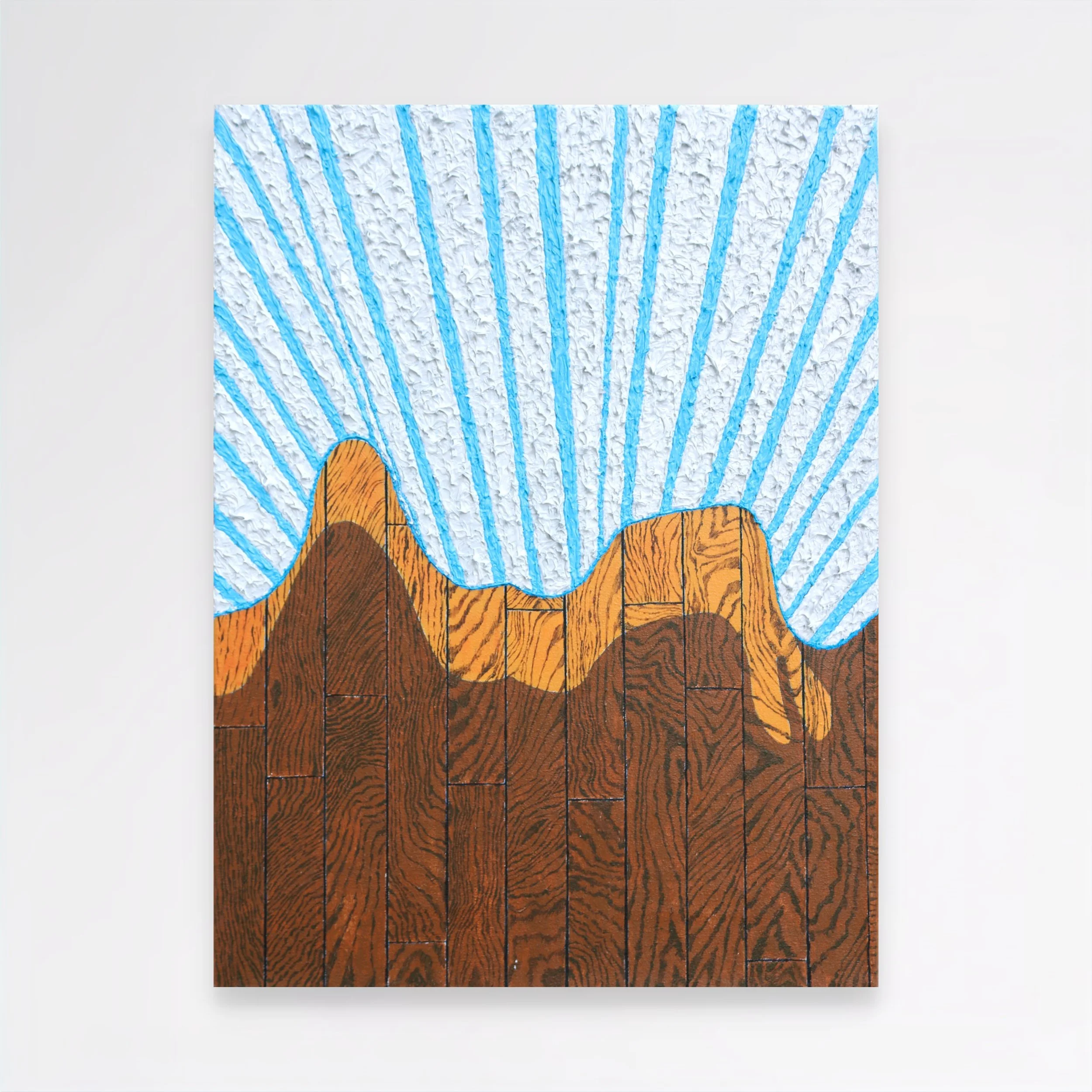 Umkleidekabine (fitting room), 2025, acrylic and oil on cotton - 40x 30 x 2cm