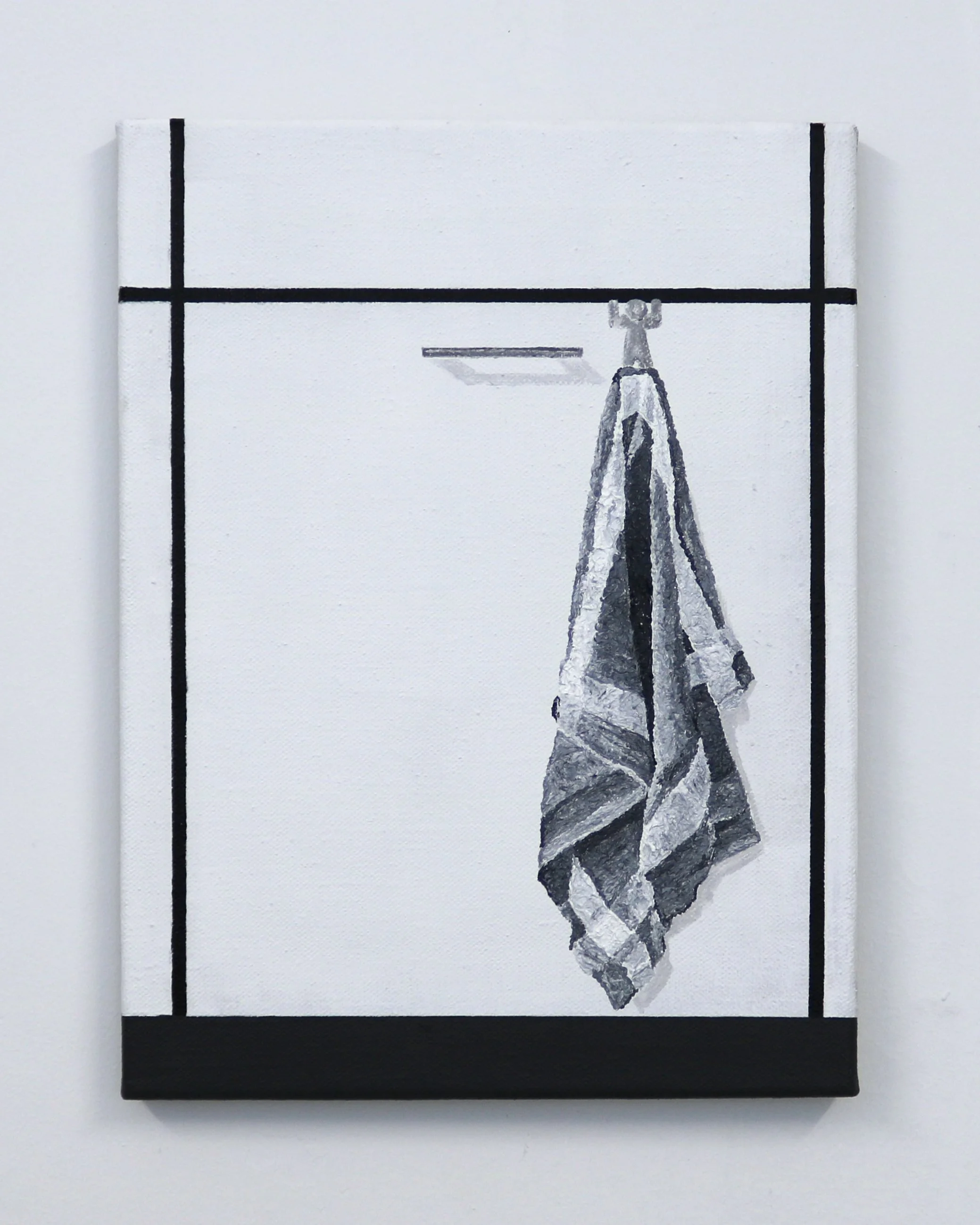 Variazione 5, 2025, acrylic and oil on canvas - 40 x 30 x 2cm