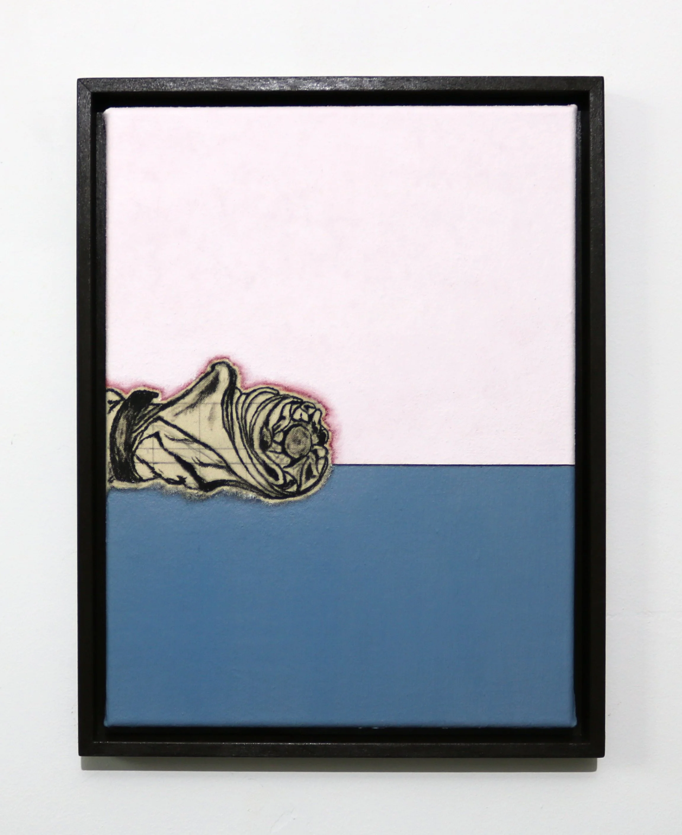 Notes on an Umbrella 4, 2026, acrylic, pigments, ink, graphite pencil and colored pencil on cotton fabric - 40 x 30 x 2cm