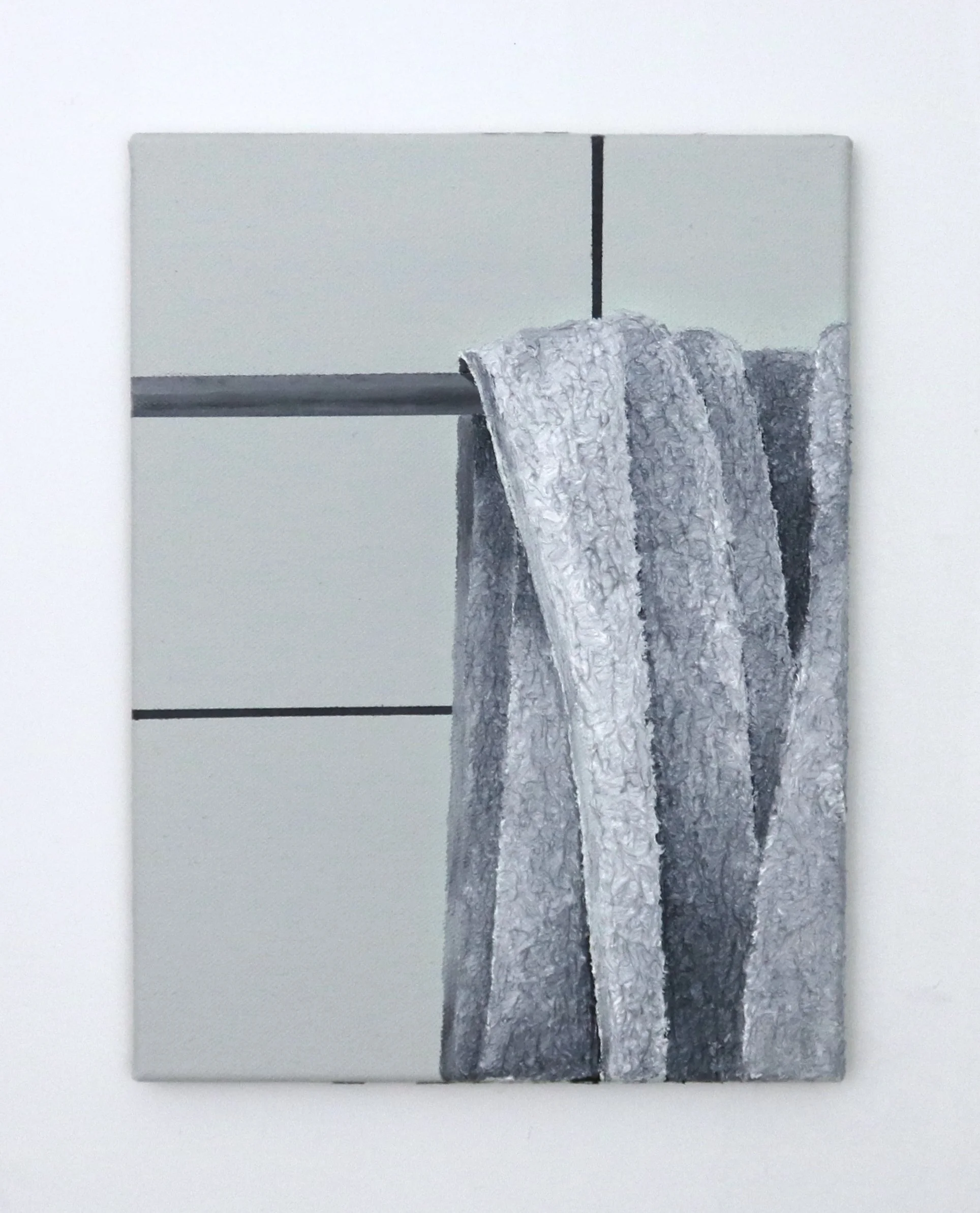 Variazione 8, 2025, acrylic and oil on canvas - 40 x 30 x 2cm