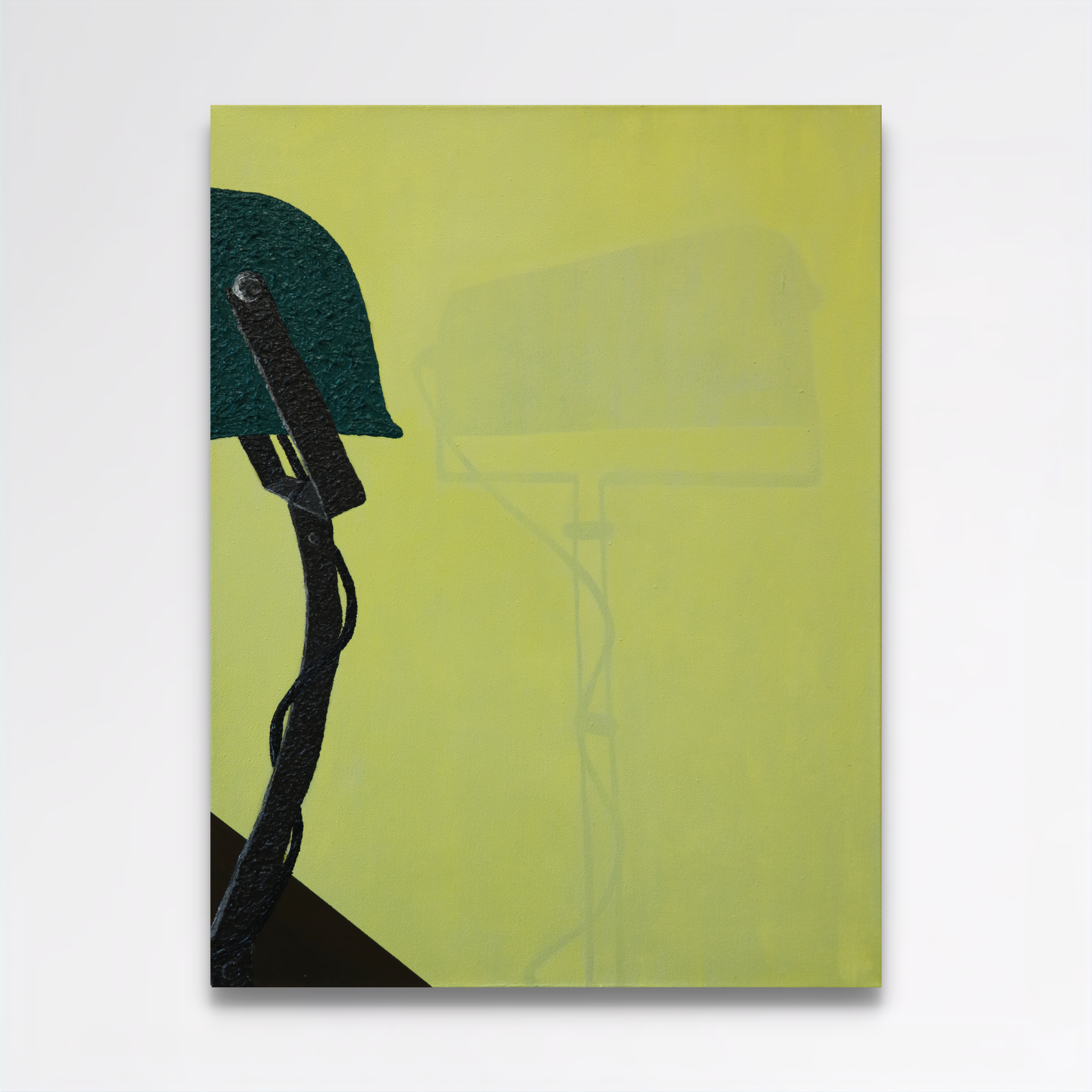 Nachtschicht (night shift), 2025, acrylic and oil on cotton - 70 x 50 x 4.5cm