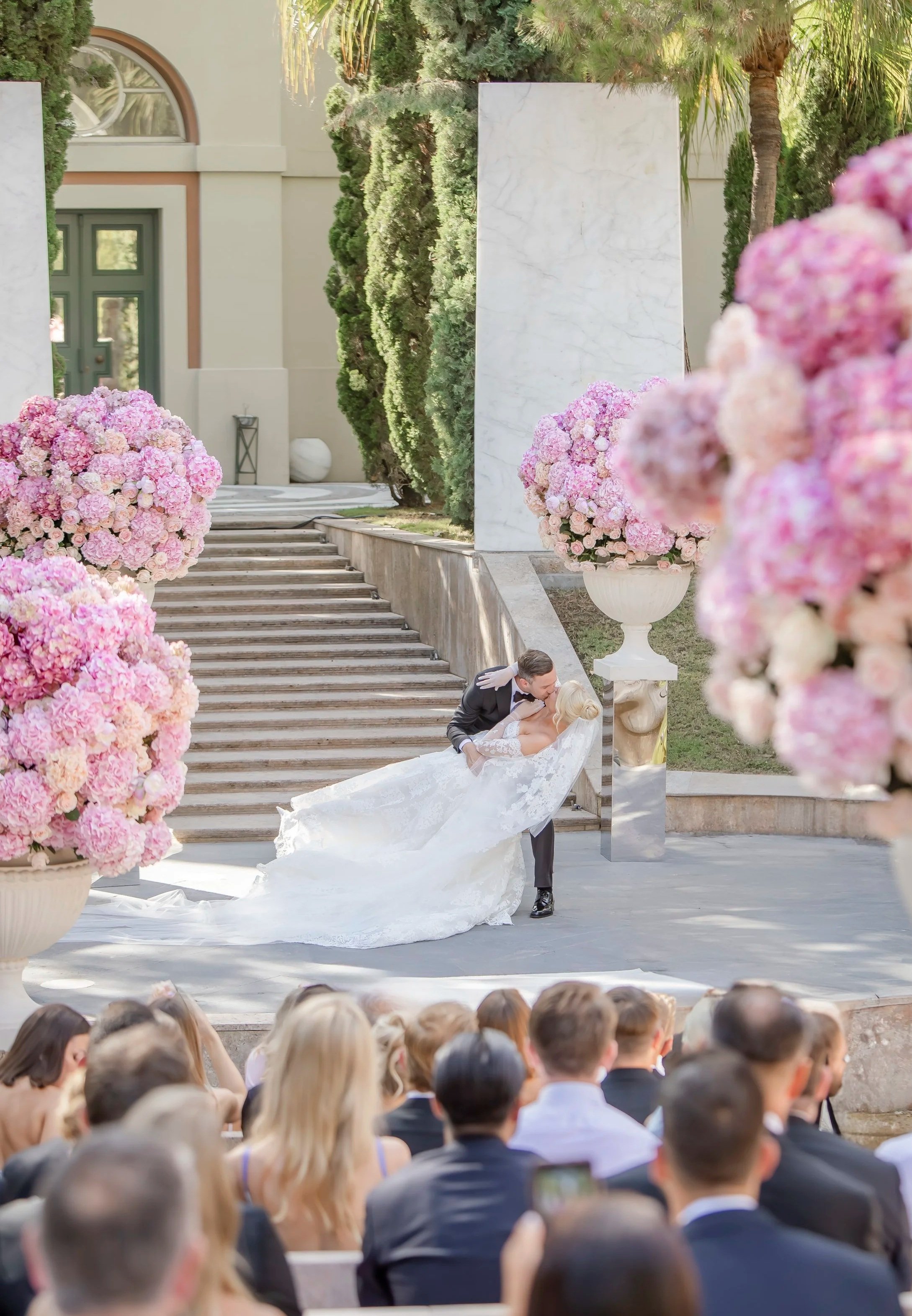 Wedding ceremony at Villa Padierna