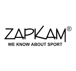 Logo of Zaplam with the tagline 'We Know About Sport' in black text.