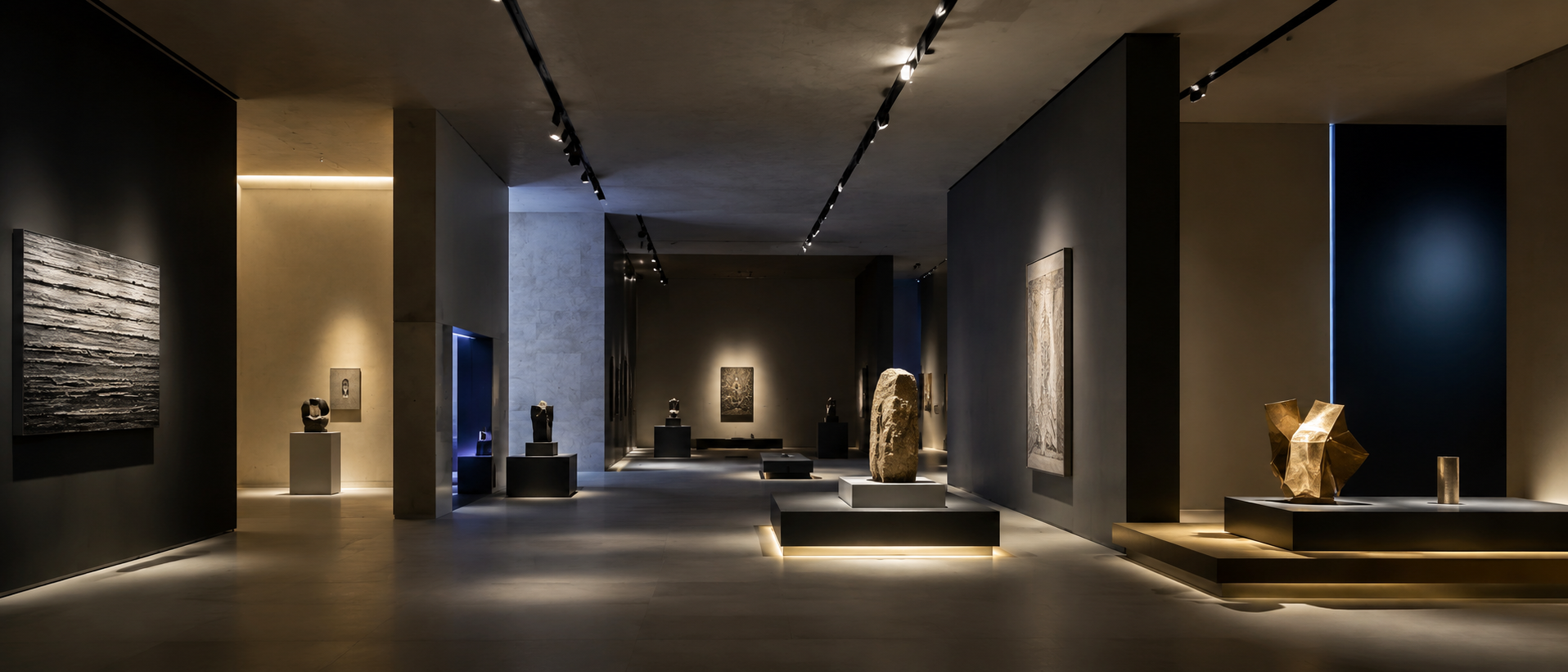 chiaroscuro in the exhibition space