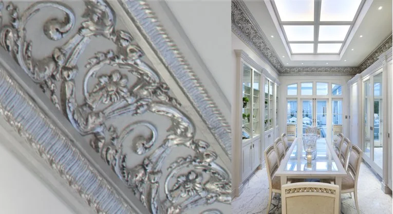 breakfast rm and cornice dtail