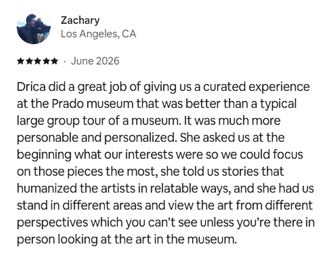 ***** Prado Museum (Airbnb)