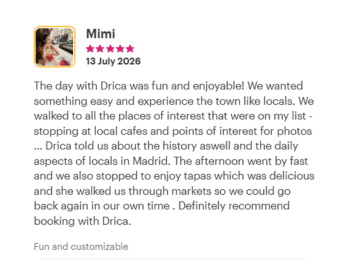 ***** Madrid highlights (Withlocals)