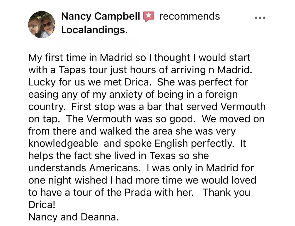 ***** Traditional tapas (Localandings)