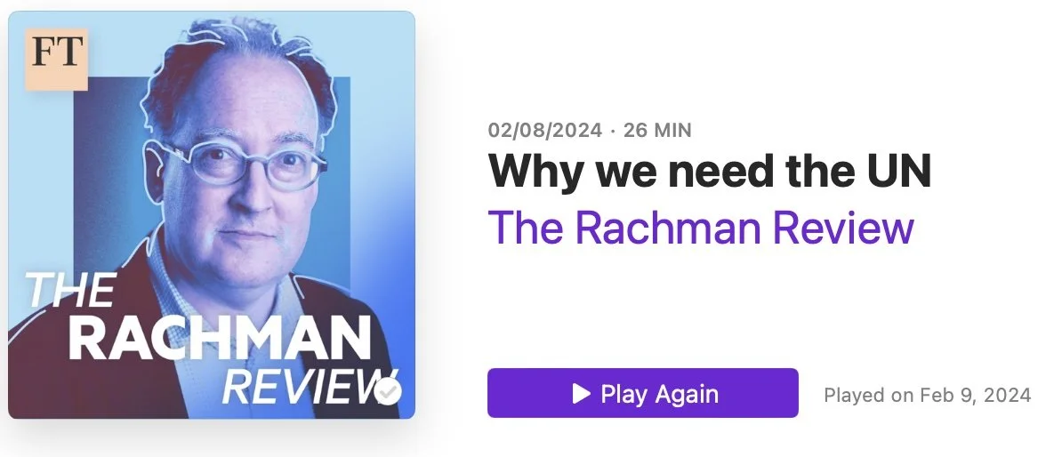 Rachman Why We Need the UN
