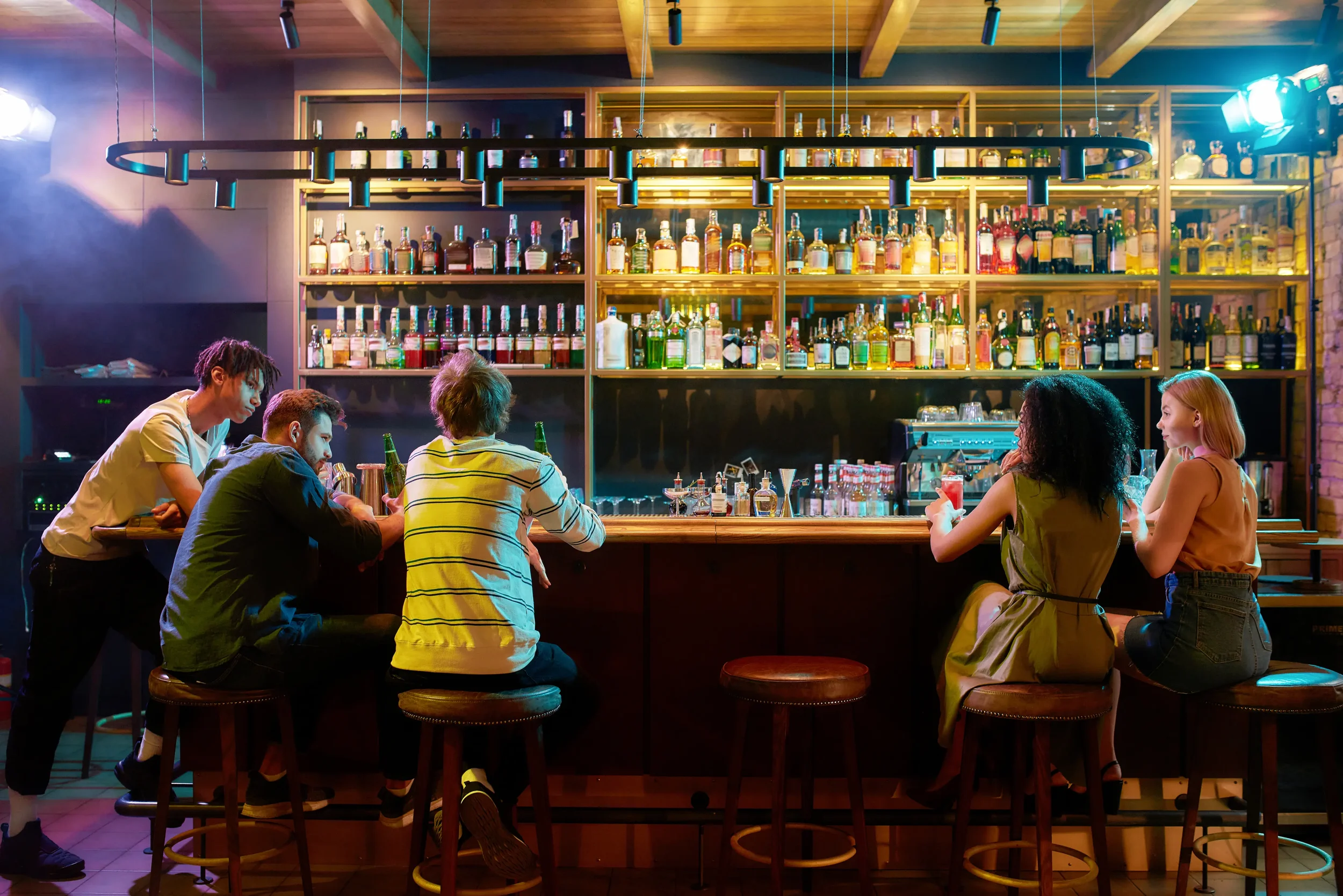 Bar, pub, or licensed venue with exposed entrances, stock areas, and after-hours security risks