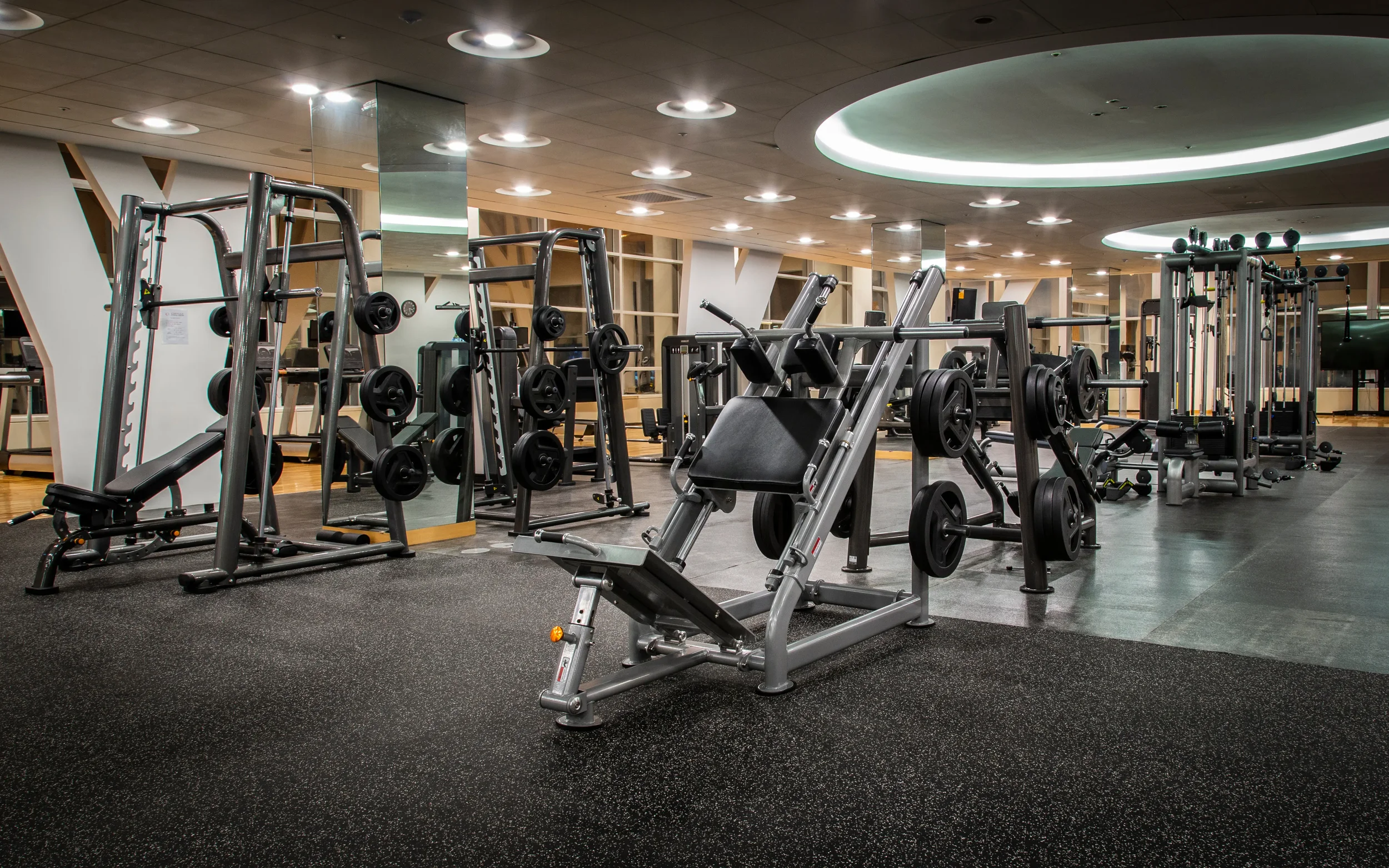 gym or fitness centre with exposed entry points and valuable equipment requiring intrusion deterrence