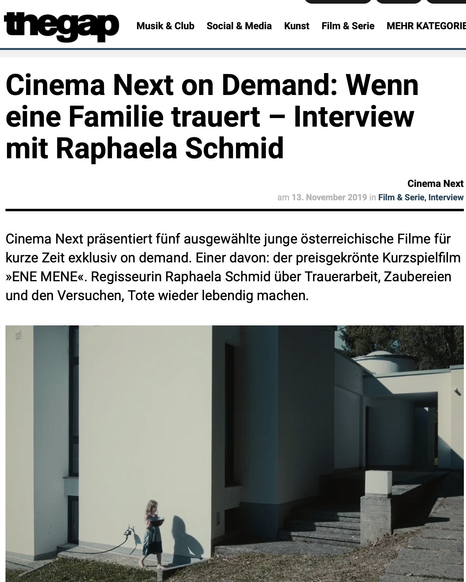 Interview EENY MEENE Raphaela Schmid