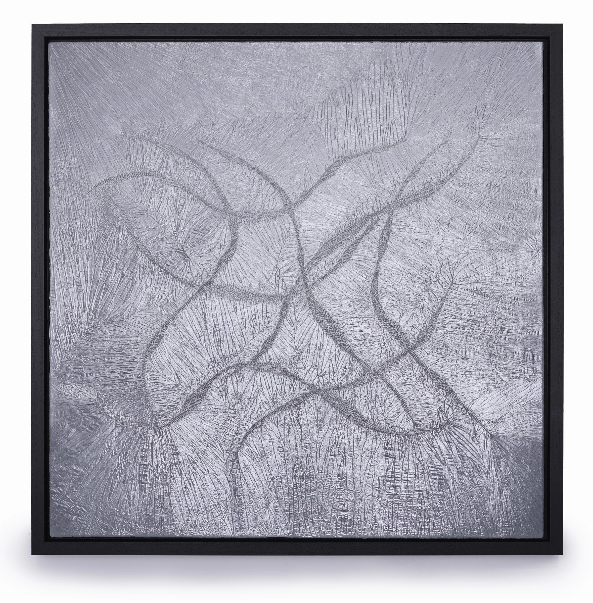 Sudoku Neurons, Silver
Hand stitched and pleated aluminium slit yarn fabric.
Price on application
Image: Dewi Tannat Lloyd