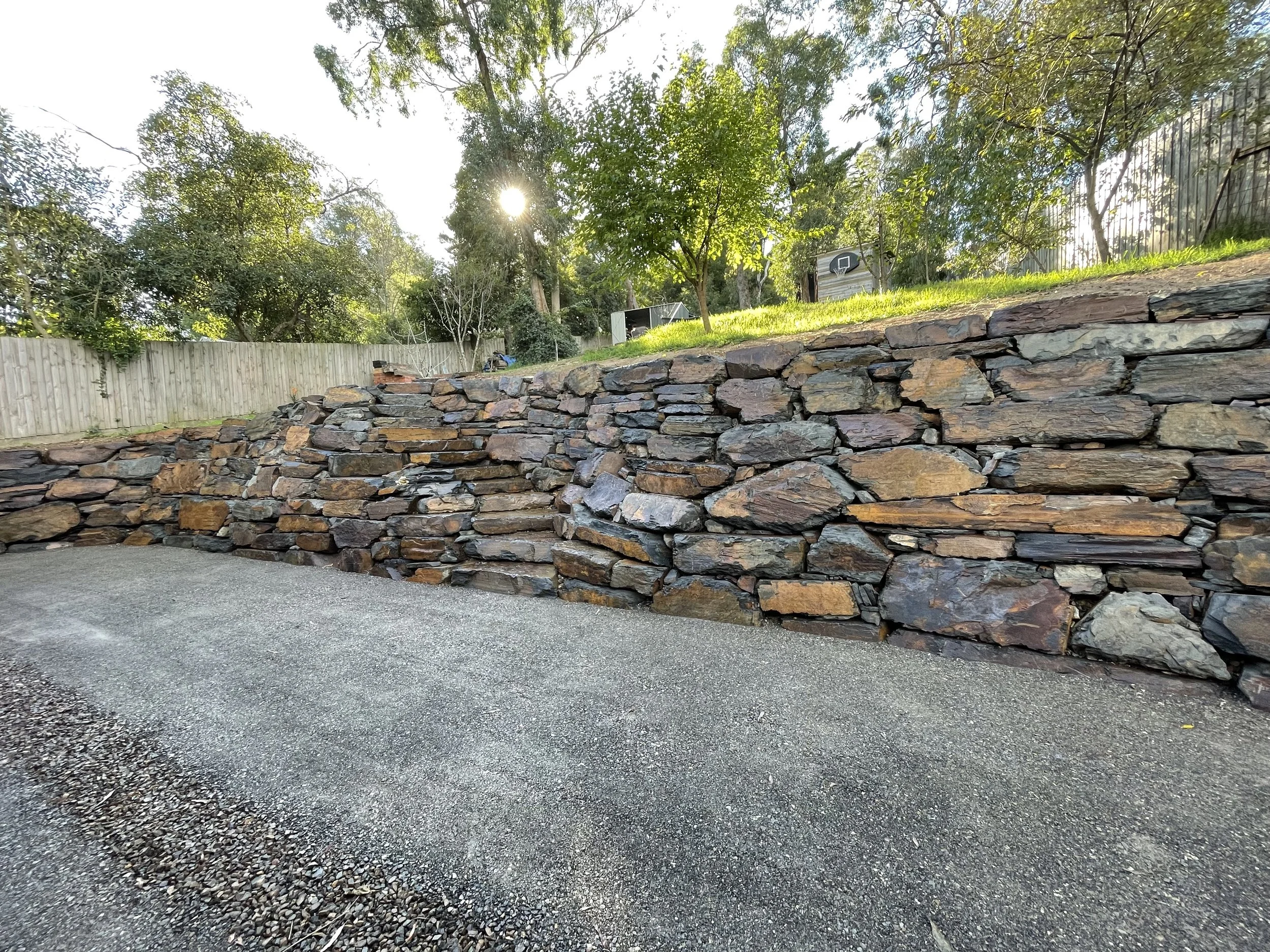 Rock Wall Construction