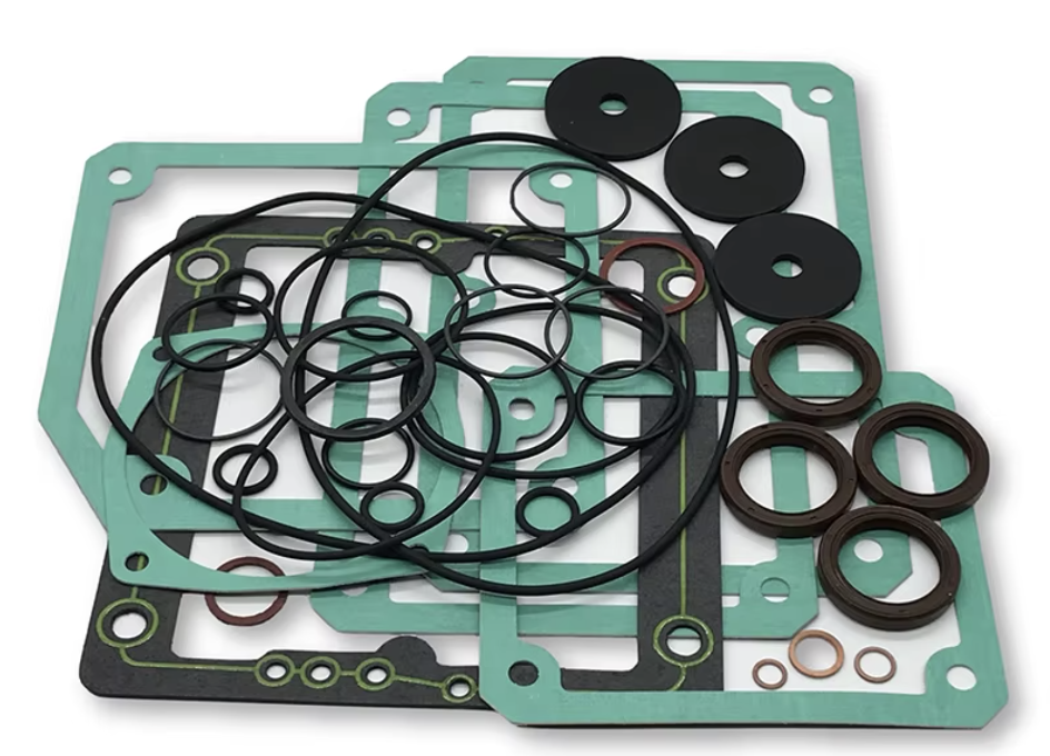 Dizel motor onarımı için conta ve O-ring seti.