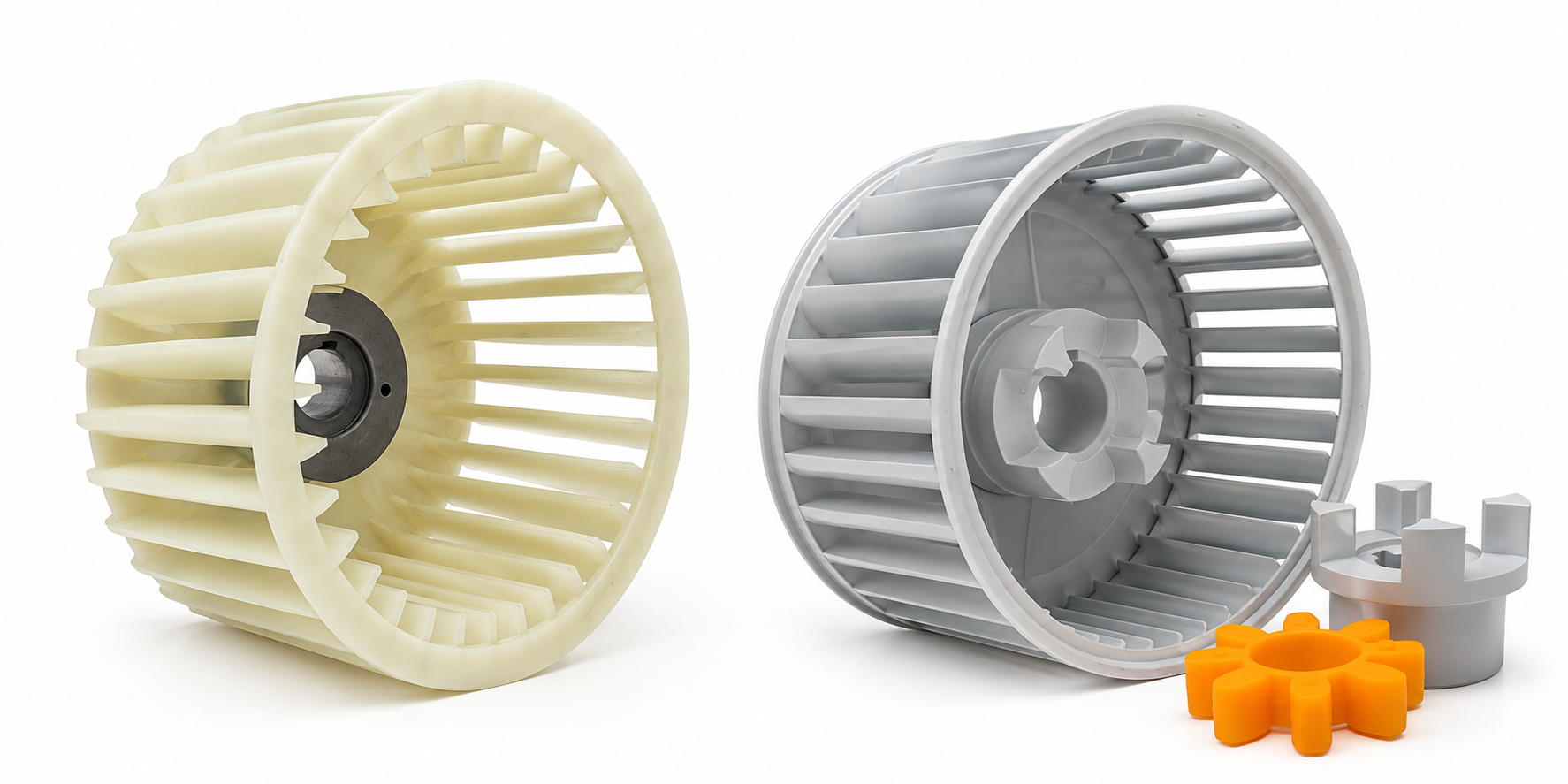 Leybold SV200, SV300 ve SV300B vakum pompaları için soğutma fanı ve fan çarkı yedek parçaları