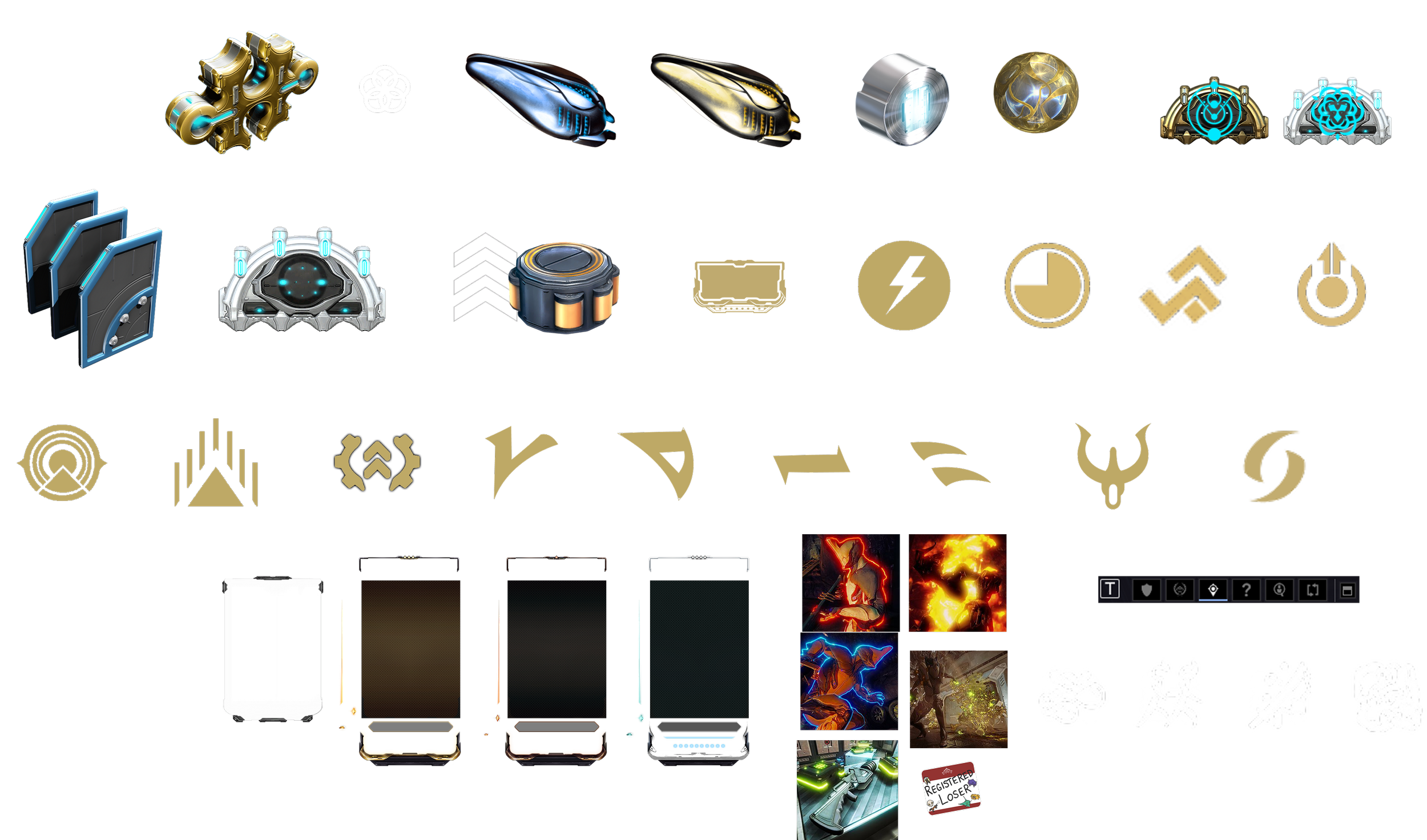 Image of Assets from the Official wiki and the game