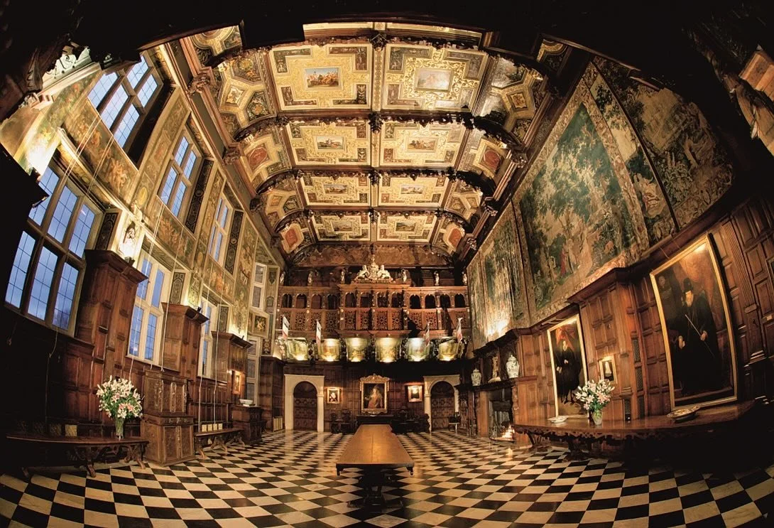 Some of the most rewarding restoration work begins where others see only deterioration.
These photographs document the condition of our current historic carved oak cabinet project in the Marble Hall at Hatfield House before conservation work began. Y