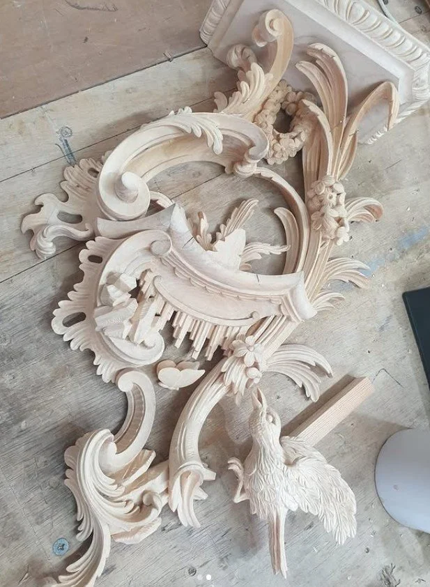 Traditional Wood Carving in Antique Restoration