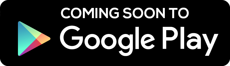 Black background with a colorful Google Play Store logo and white text that says 'Coming Soon to Google Play.'