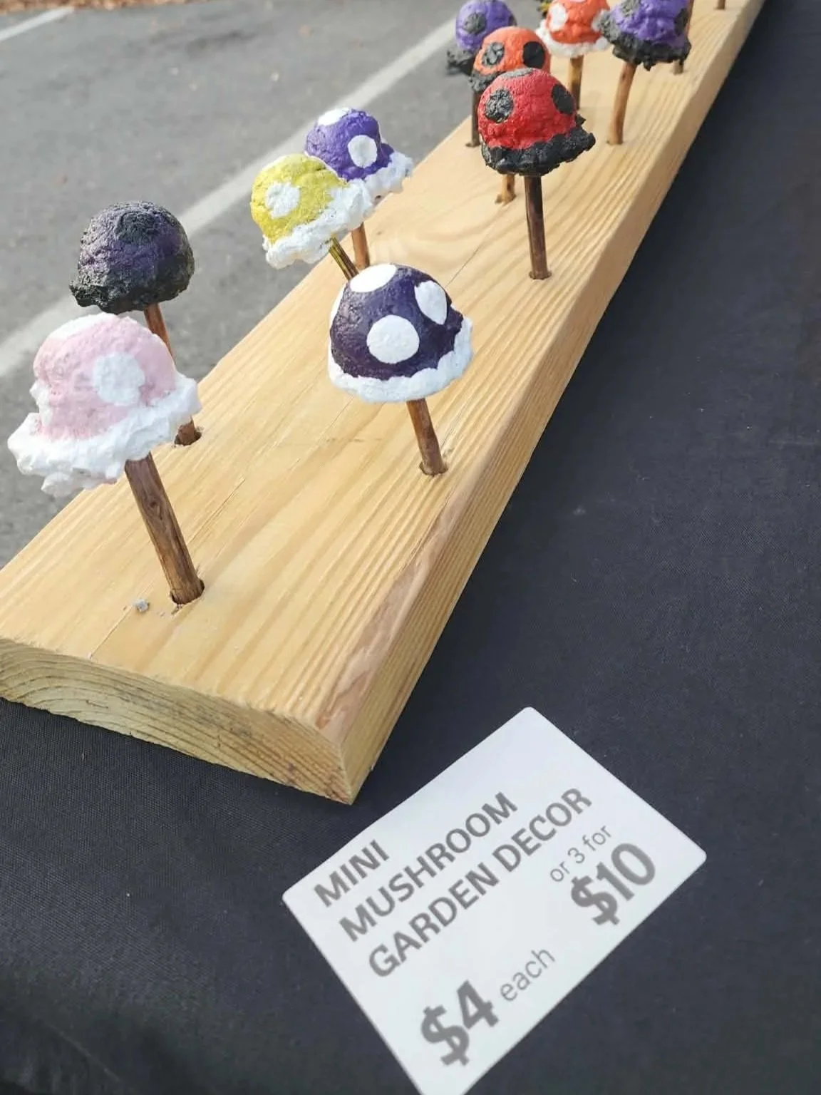 crafts made by heathen farms on display at their saturday farmers market North Square Farmers Market