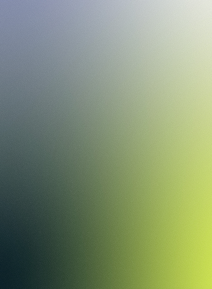 Blurred gradient background with shades of blue, green, and beige.