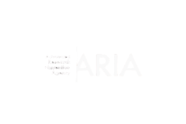 Logo with the text 'ARIA' and 'Advanced Research + Invention Agency' on a black background.