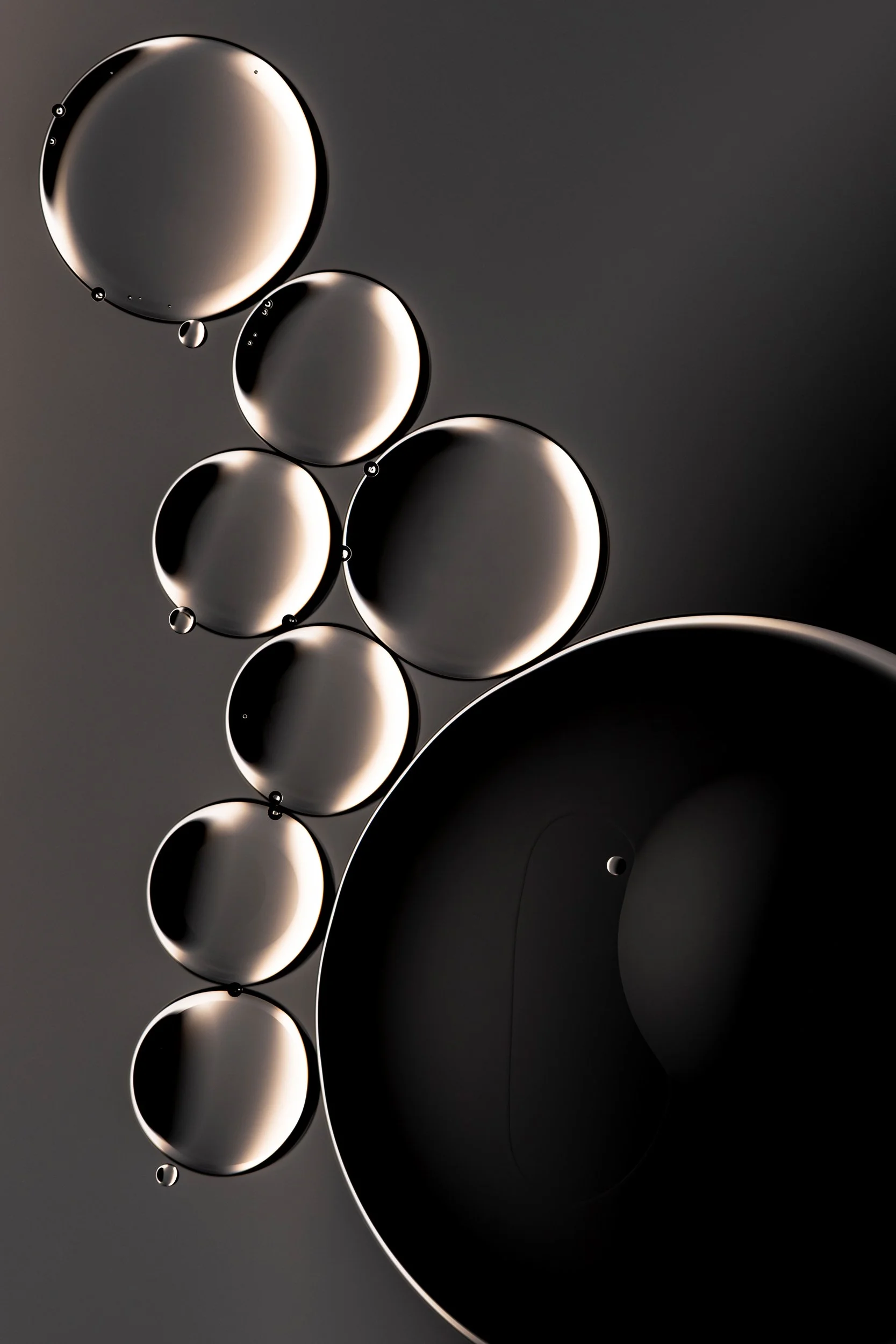 Fotografia macro fine art da série Água e Óleo, de Bruno Militelli 