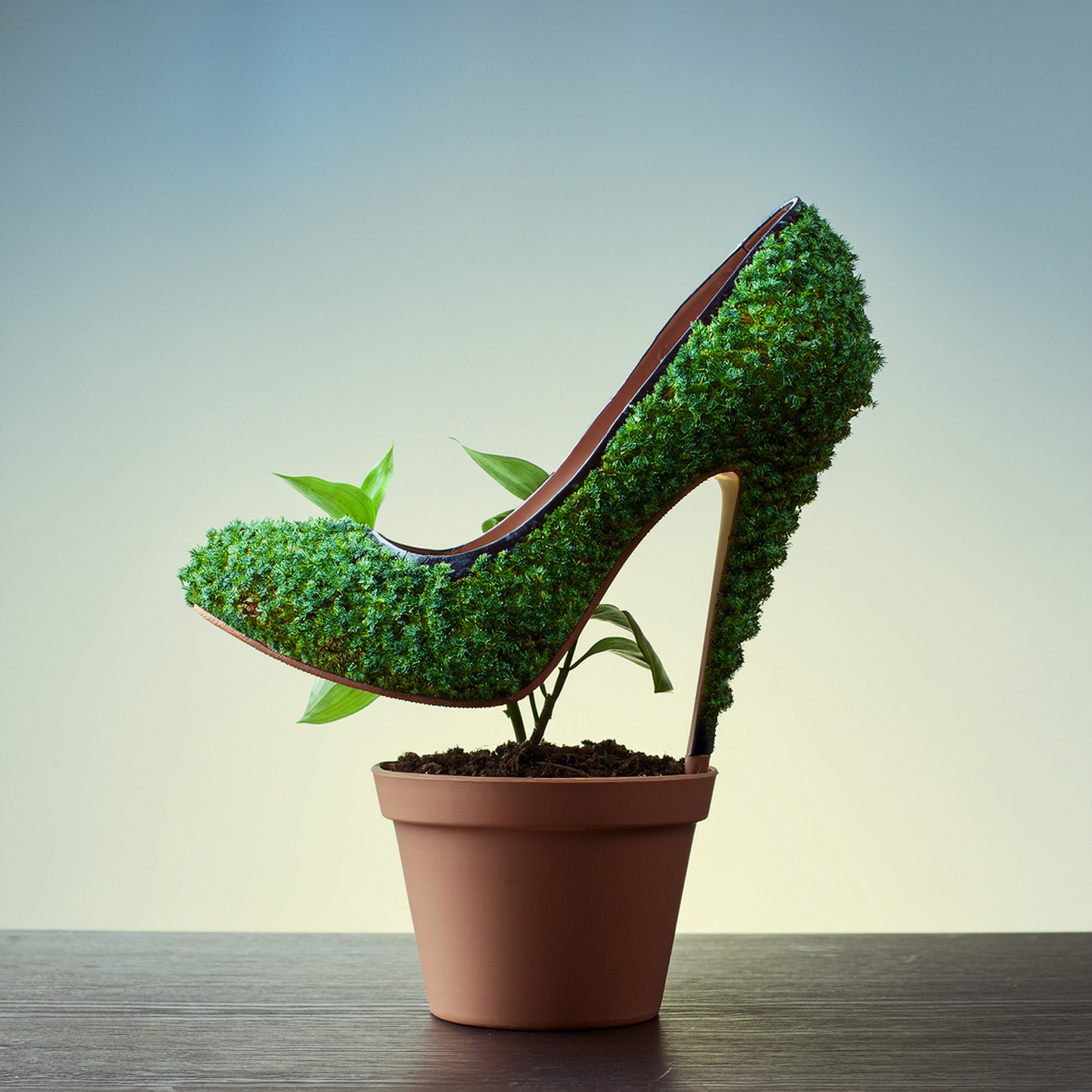 Botanical Stiletto – Surreal Plant Topiary Fashion Digital Download