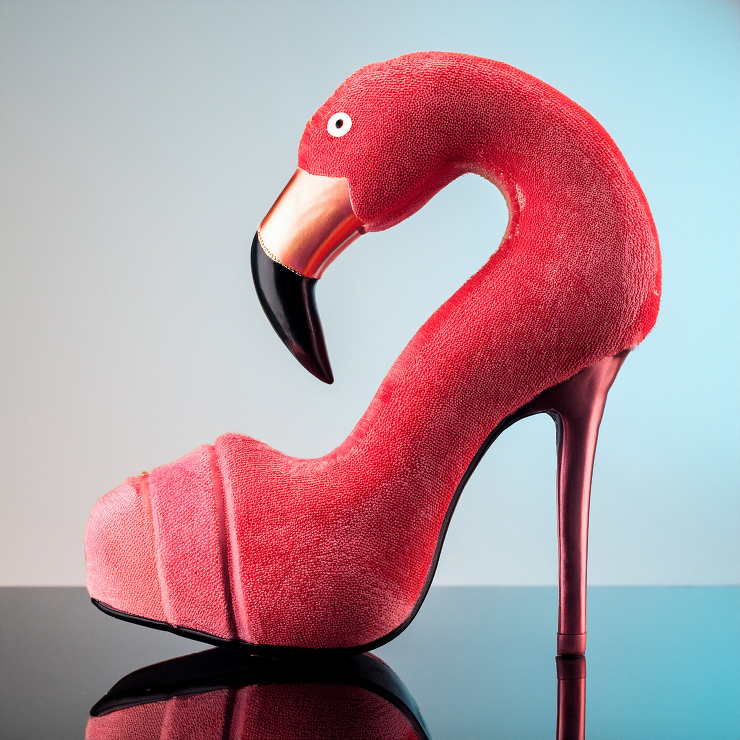 "Flamingo Stiletto" – Tropical Surreal Fashion Digital Download